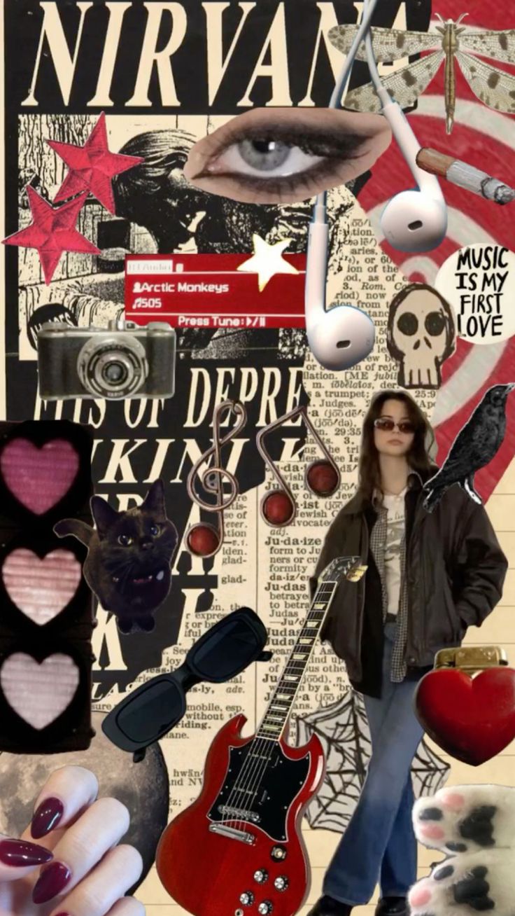 Rockstar aesthetic wallpaper / rockstar girl / bad girl / rock and roll / rockstar bad girl vibe
