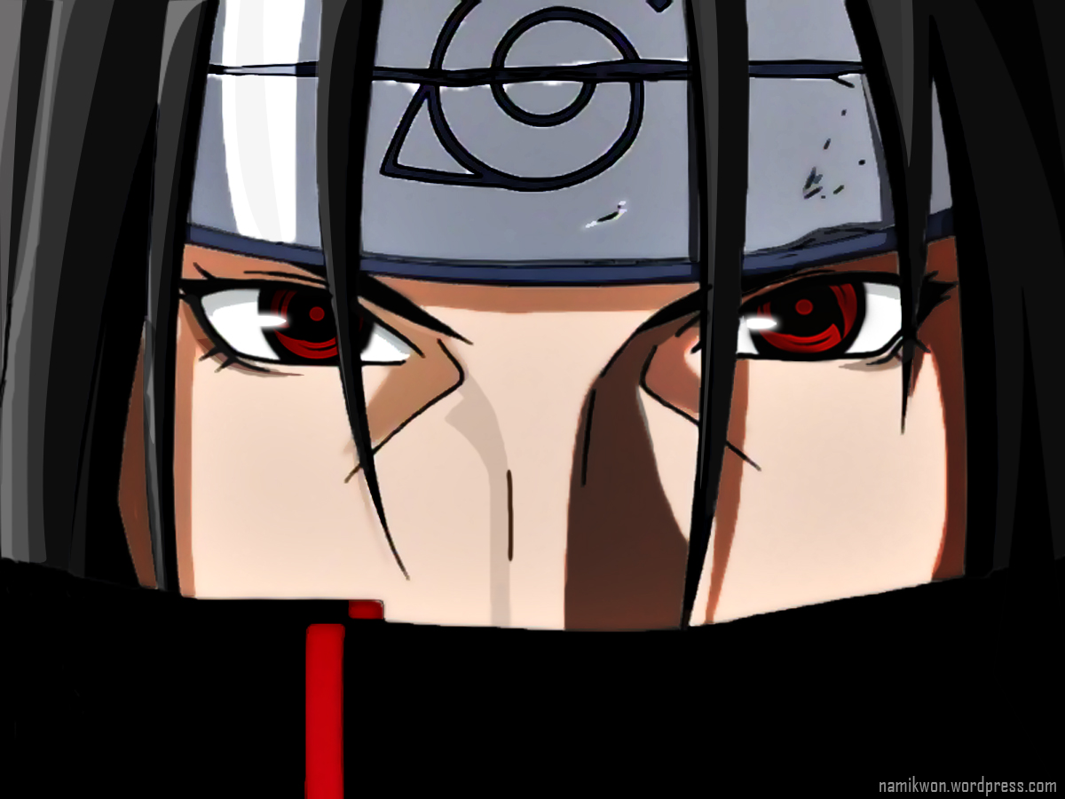 Wallpaper Itachi Uchiha in Photohop (Level Premium)