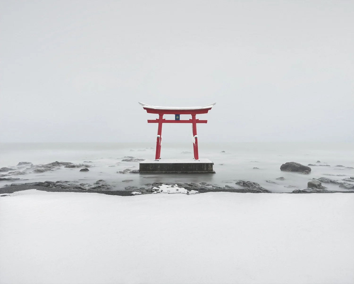 Fine art photograph of Torii at Konpira shrine at Shosanbetsu, Hokkaido
