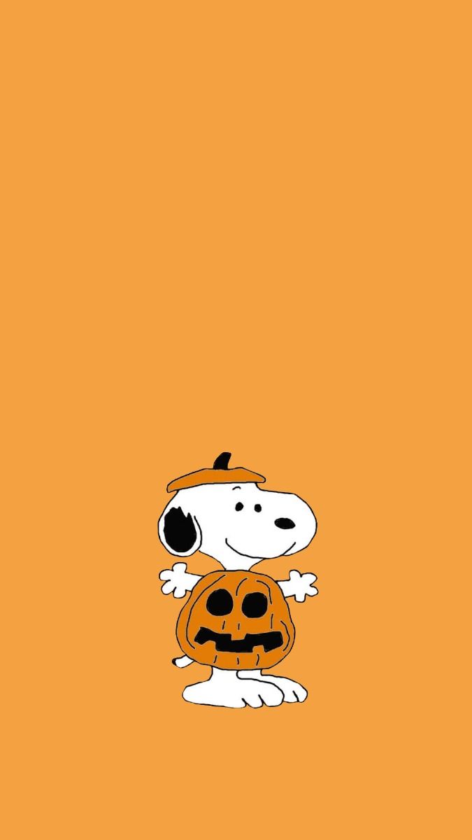 snoopy fall halloween pumpkin wallpaper/ screensaver