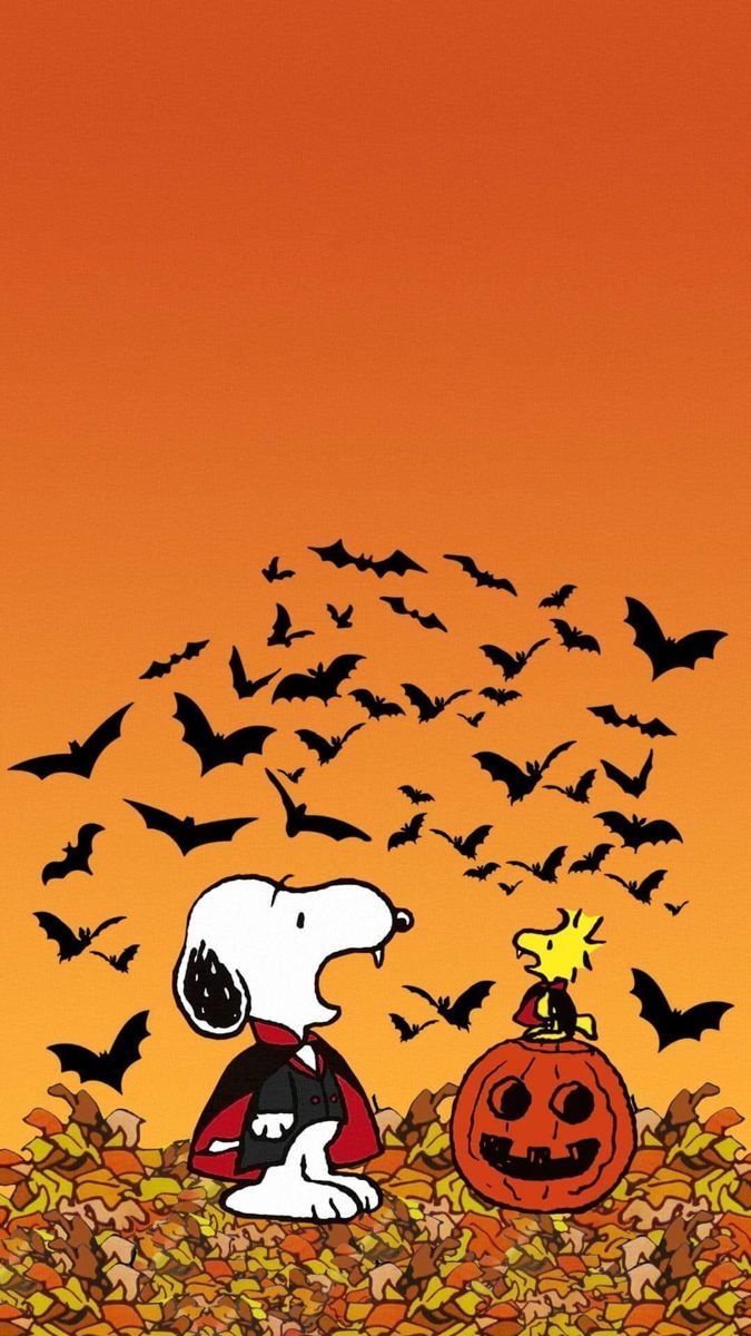 Snoopy and the Gang. Snoopy wallpaper, Halloween wallpaper iphone background, Halloween wallpaper cute