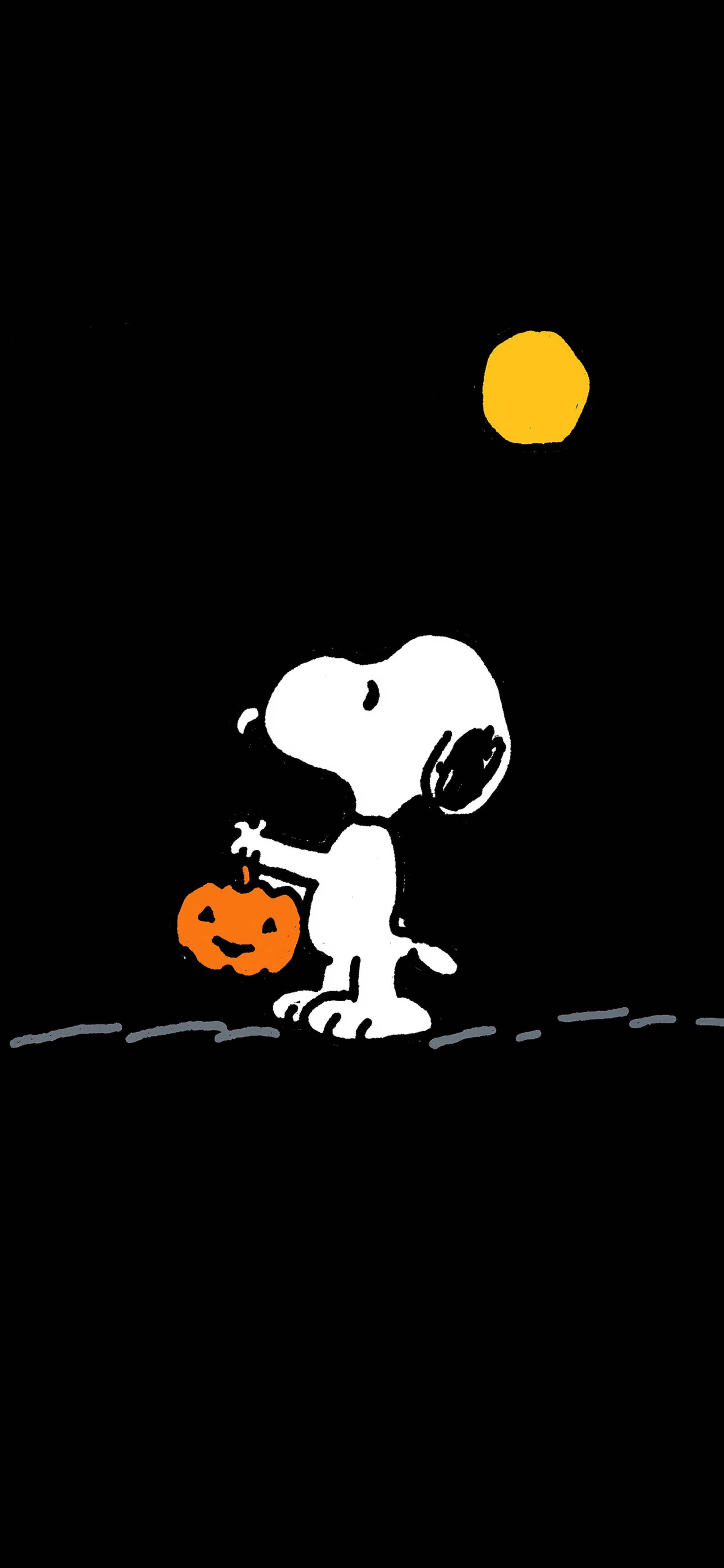 Snoopy Trick or Treat Cute Halloween Wallpaper