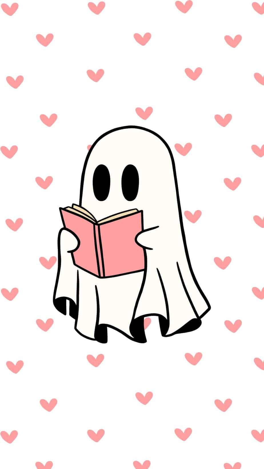 Cute Ghost Halloween Digital Download Wall Art