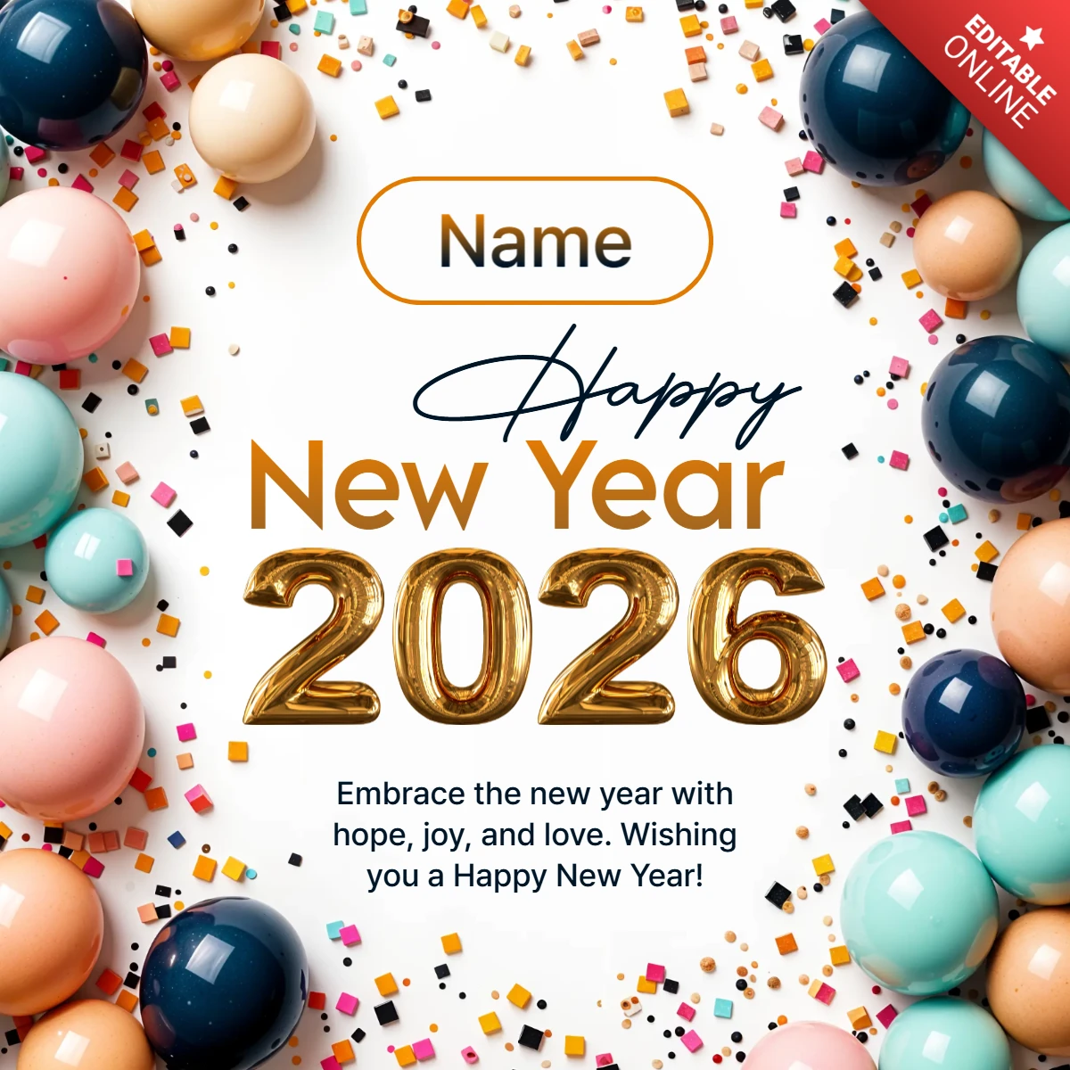 Happy New Year 2026 Design