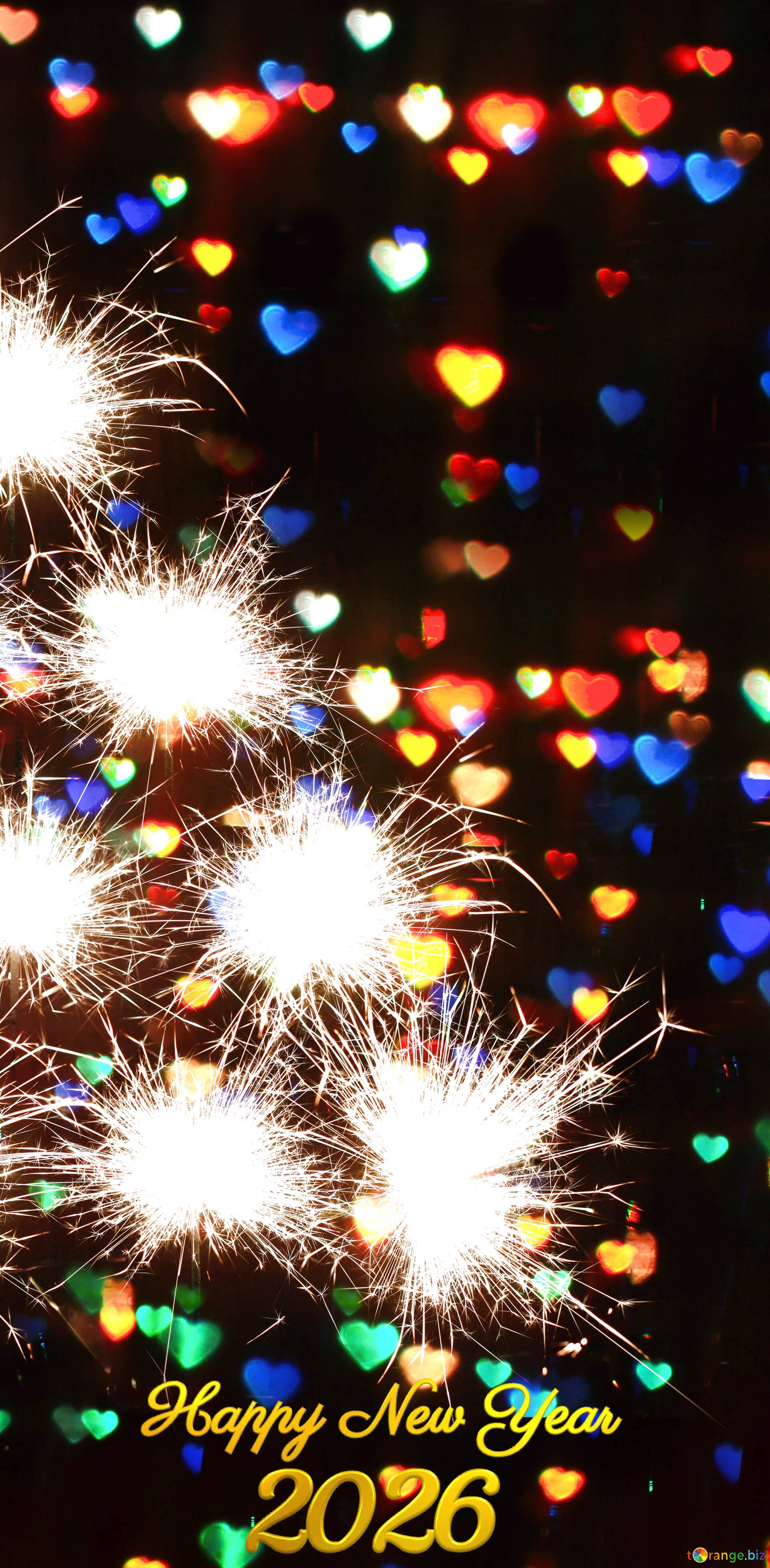 year 2026 fireworks background №29811