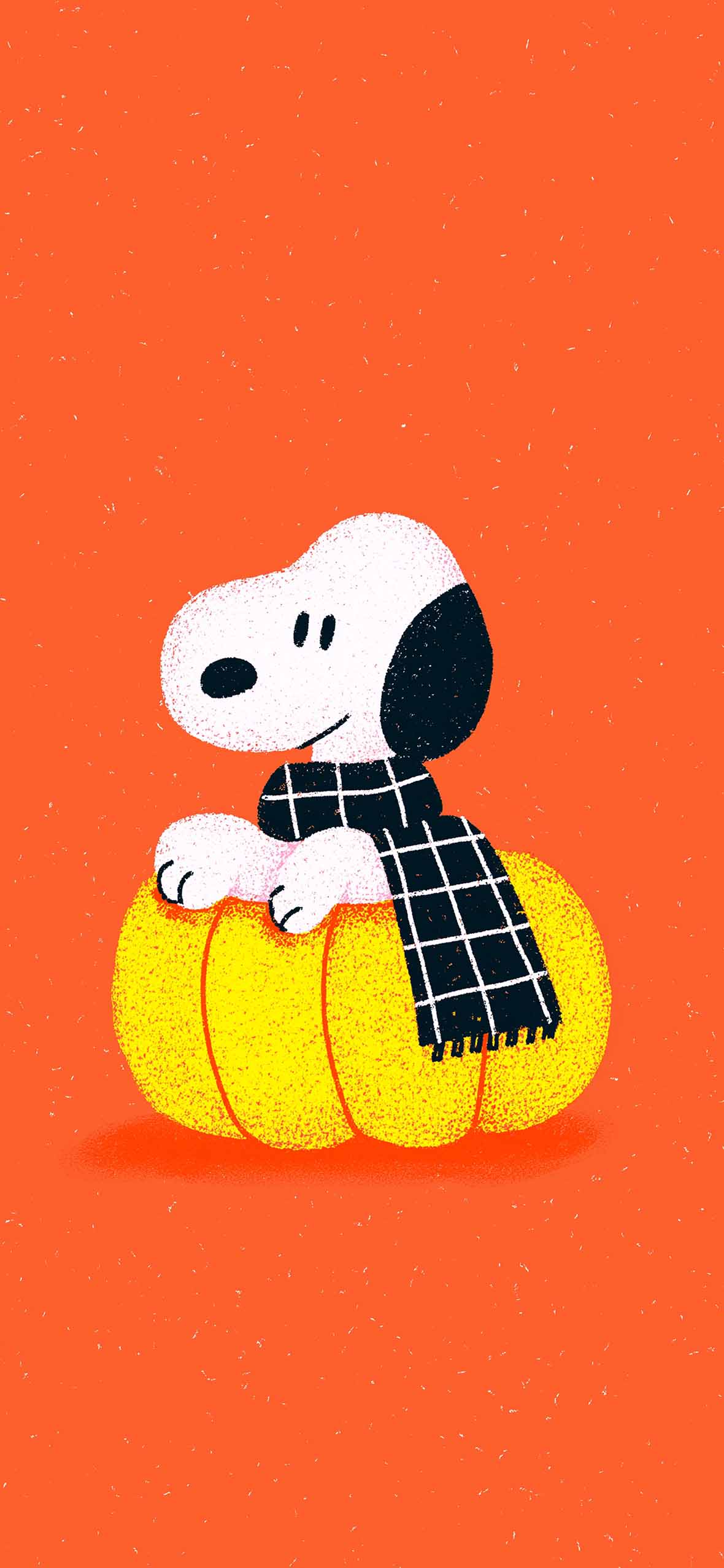Snoopy in Pumpkin Orange Fall Wallpaper Wallpaper HD