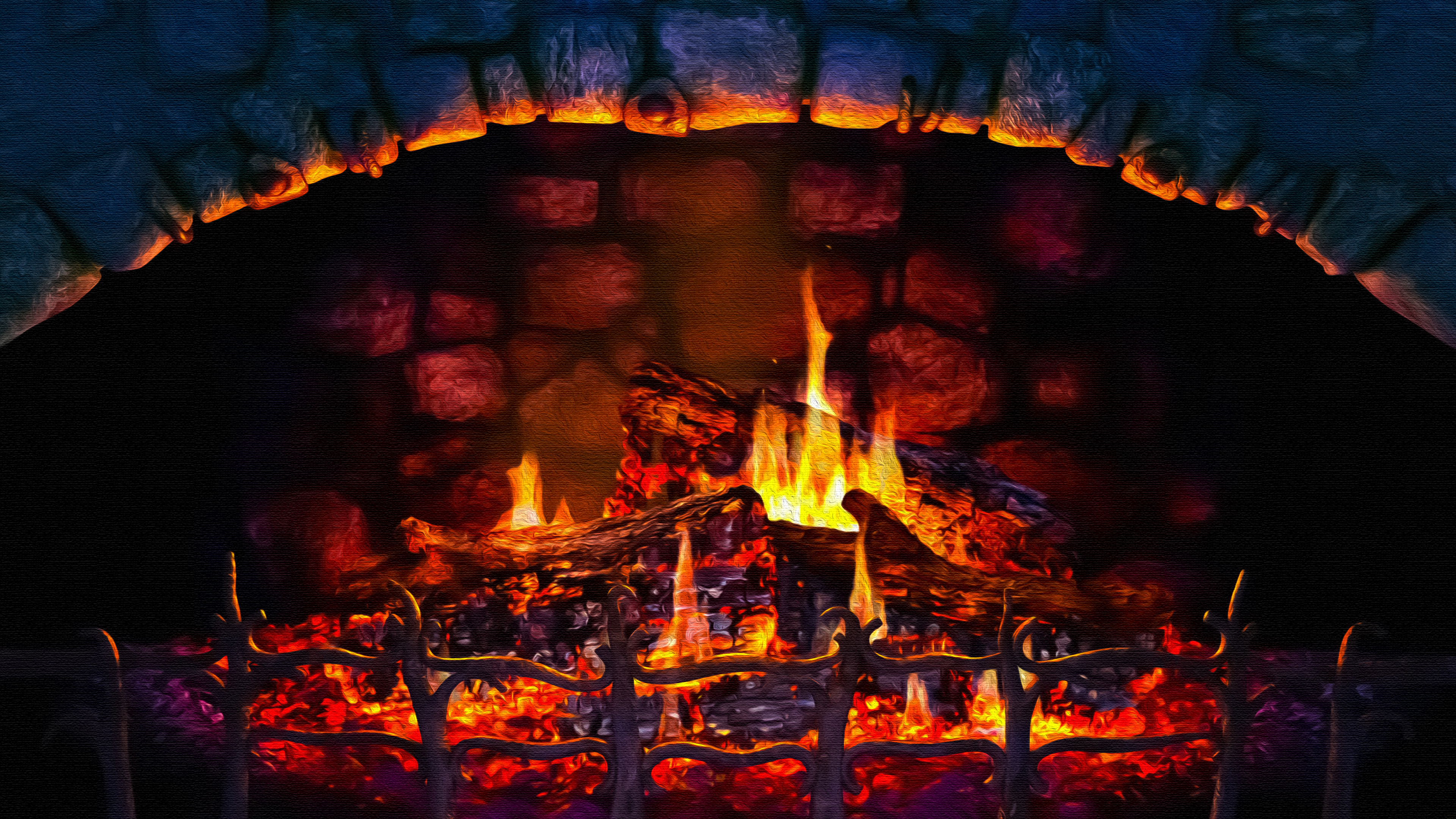 Phone wallpaper: Man Made, Fireplace 966677
