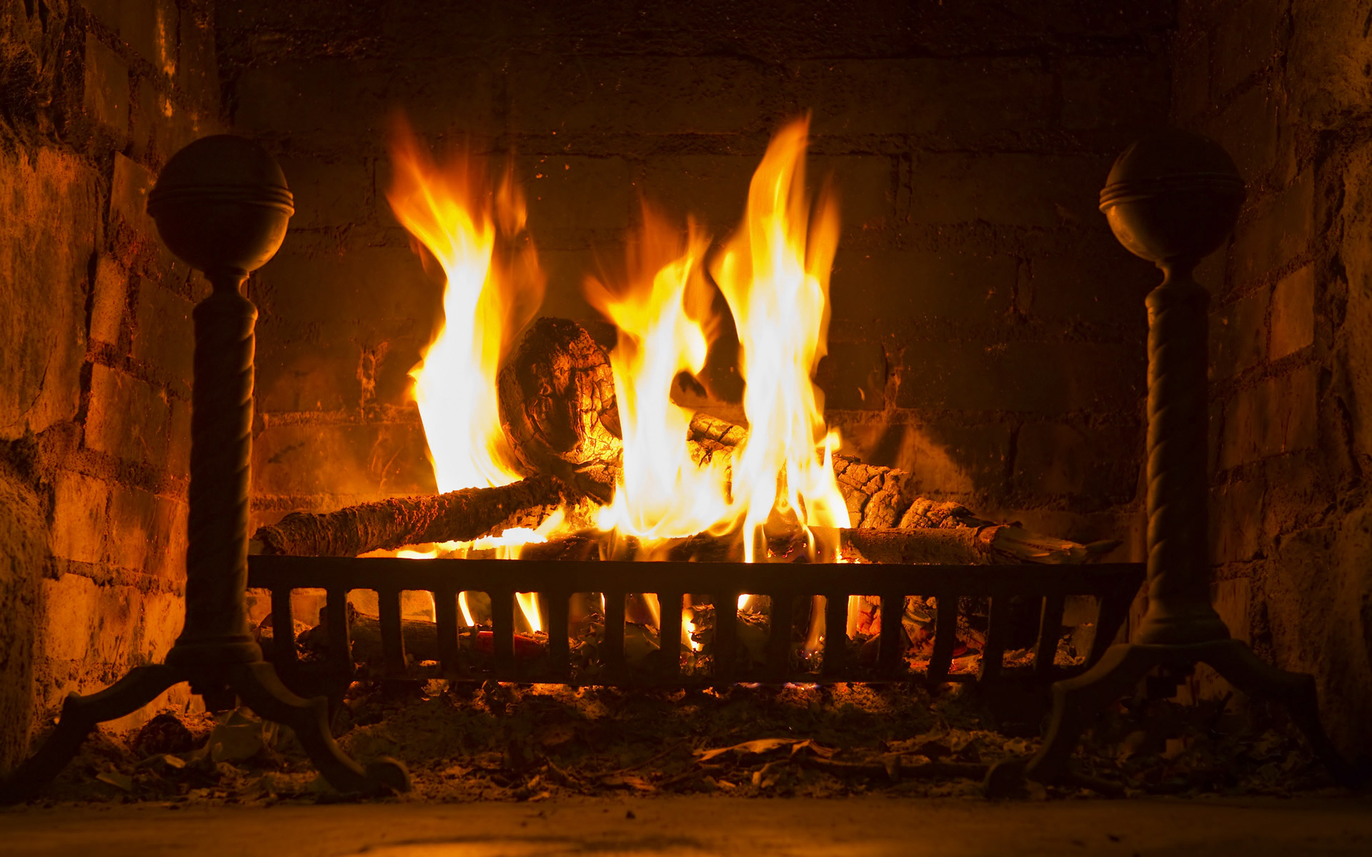 Download Log Fire Photography Fireplace HD Wallpaper