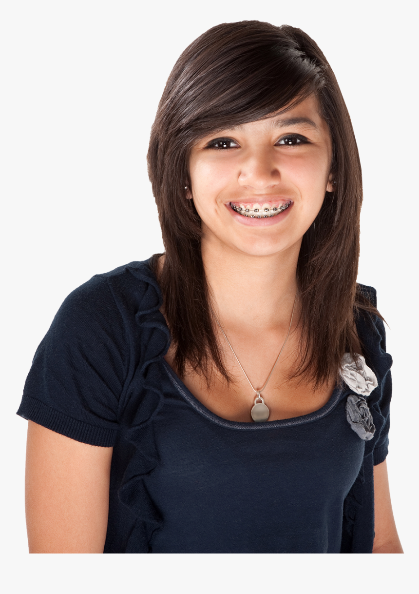Transparent Teenage Girl Png With Braces, Png Download