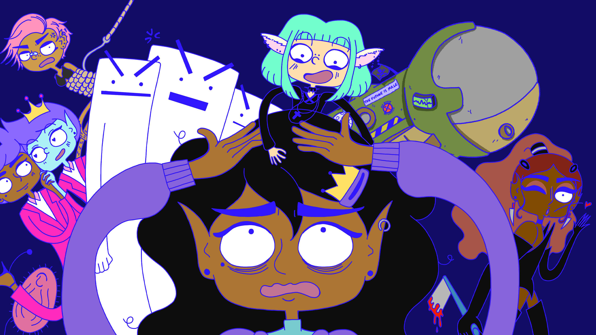 Lesbian Space Princess, covers, wallpaper