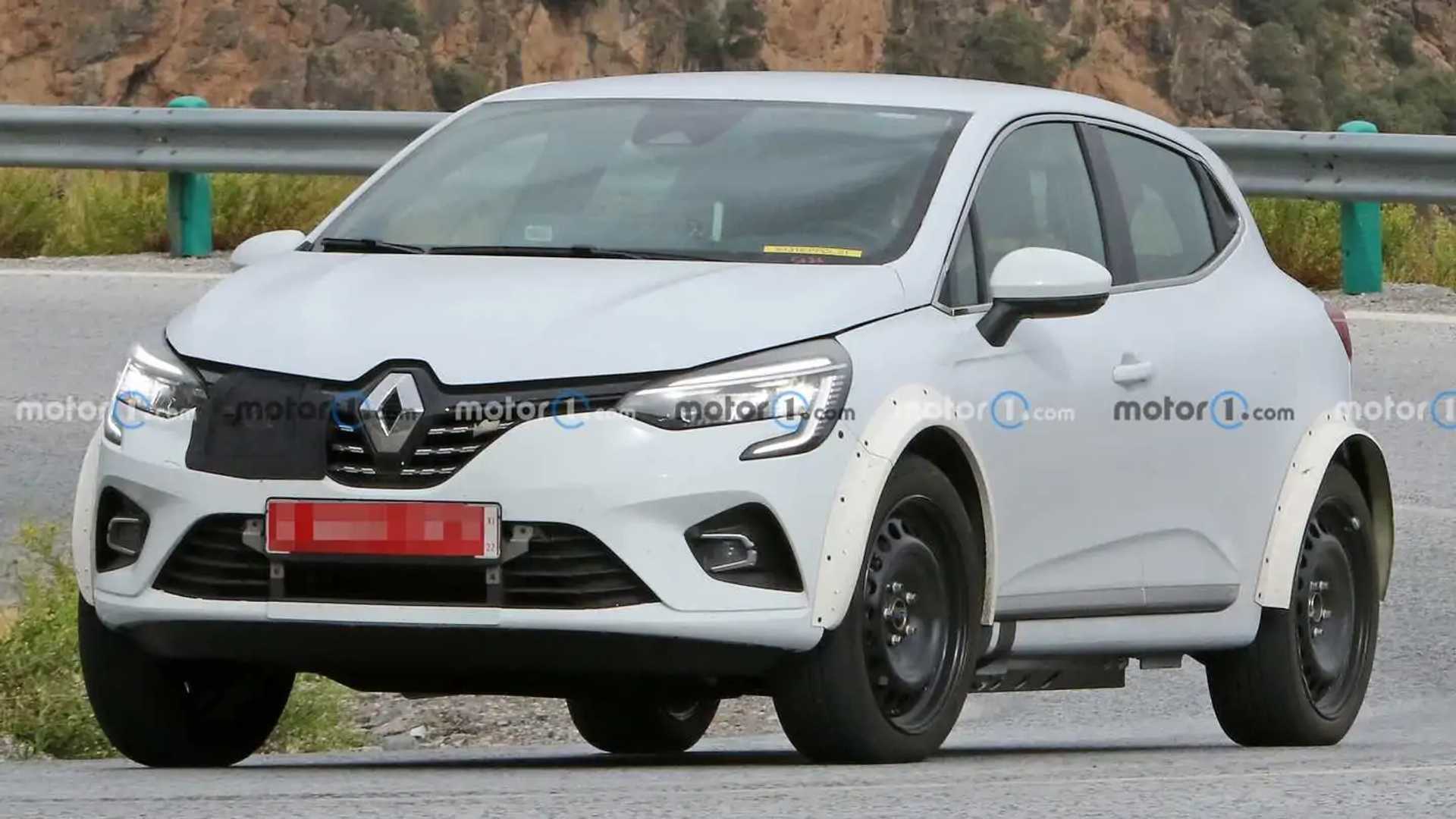 Renault 5 Spy Photo Capture Future EV Hiding Under A Clio Body