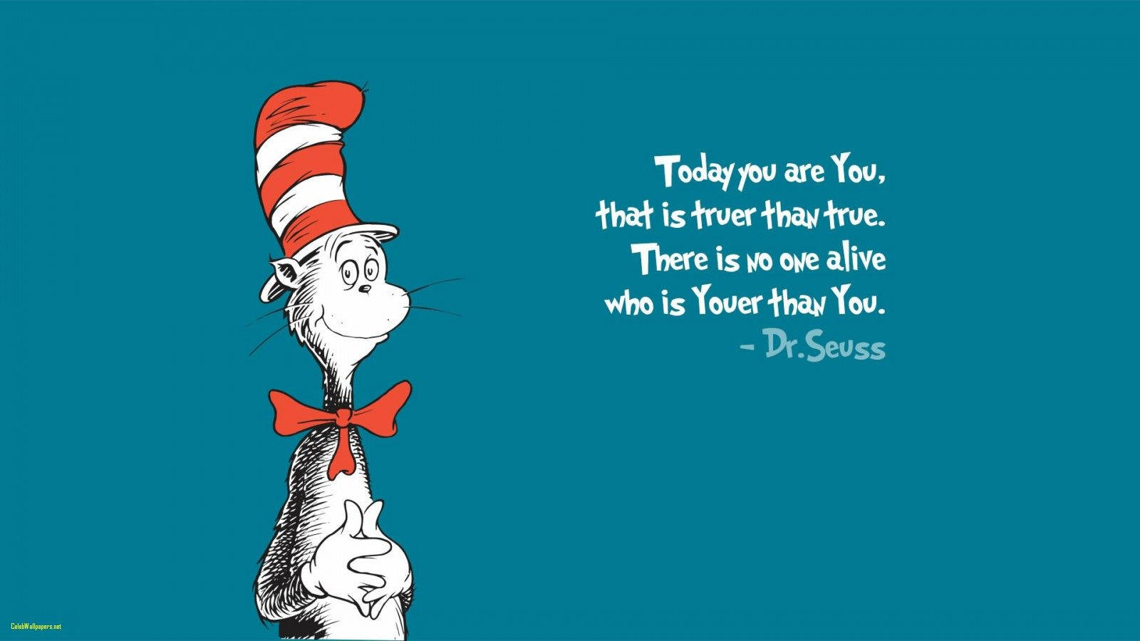 Download Dr. Seuss Inspirational Quote Wallpaper