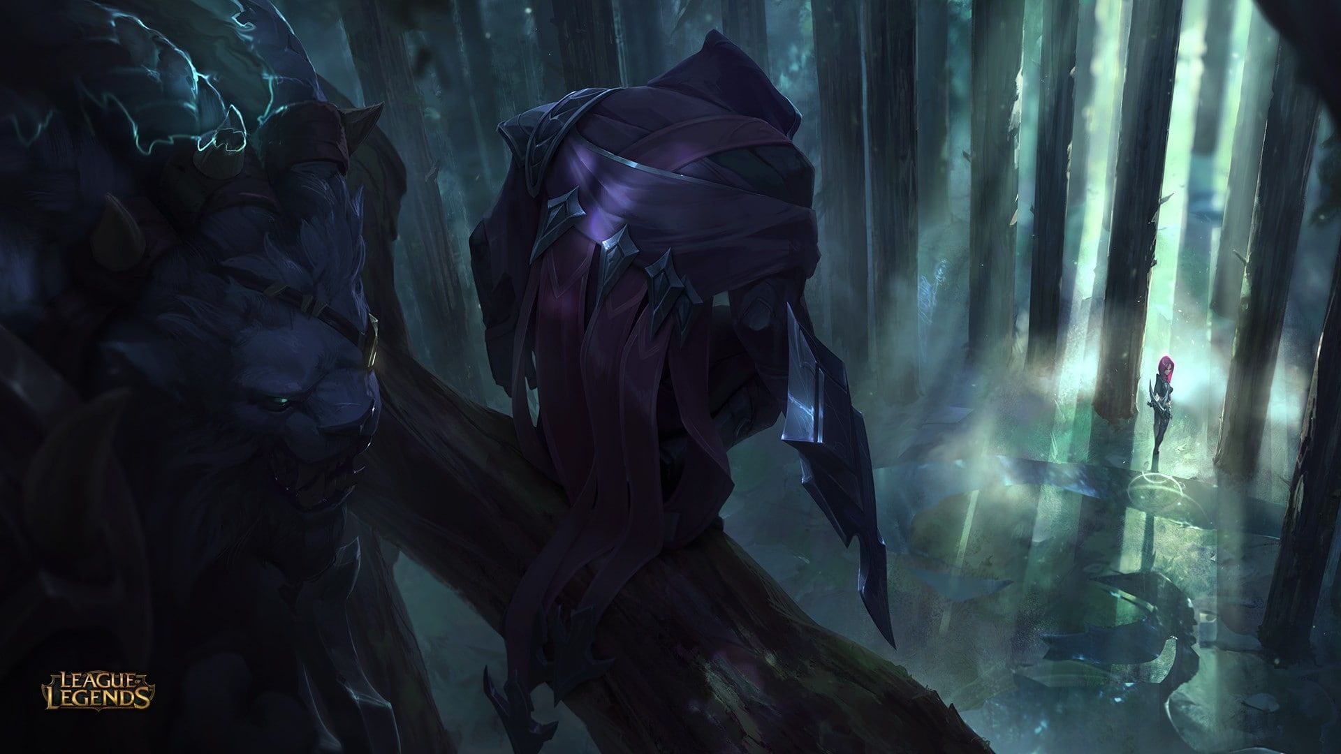 HD wallpaper: rengar talon league of legends league of legends forest katarina league of legends