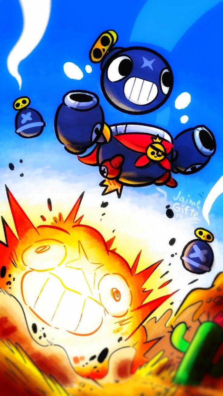 Brawl Stars Tick Explosion Mobile Wallpaper