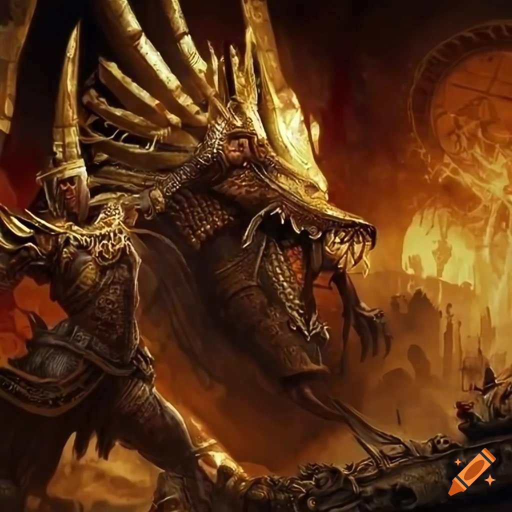 Tomb Kings army wallpaper on Craiyon