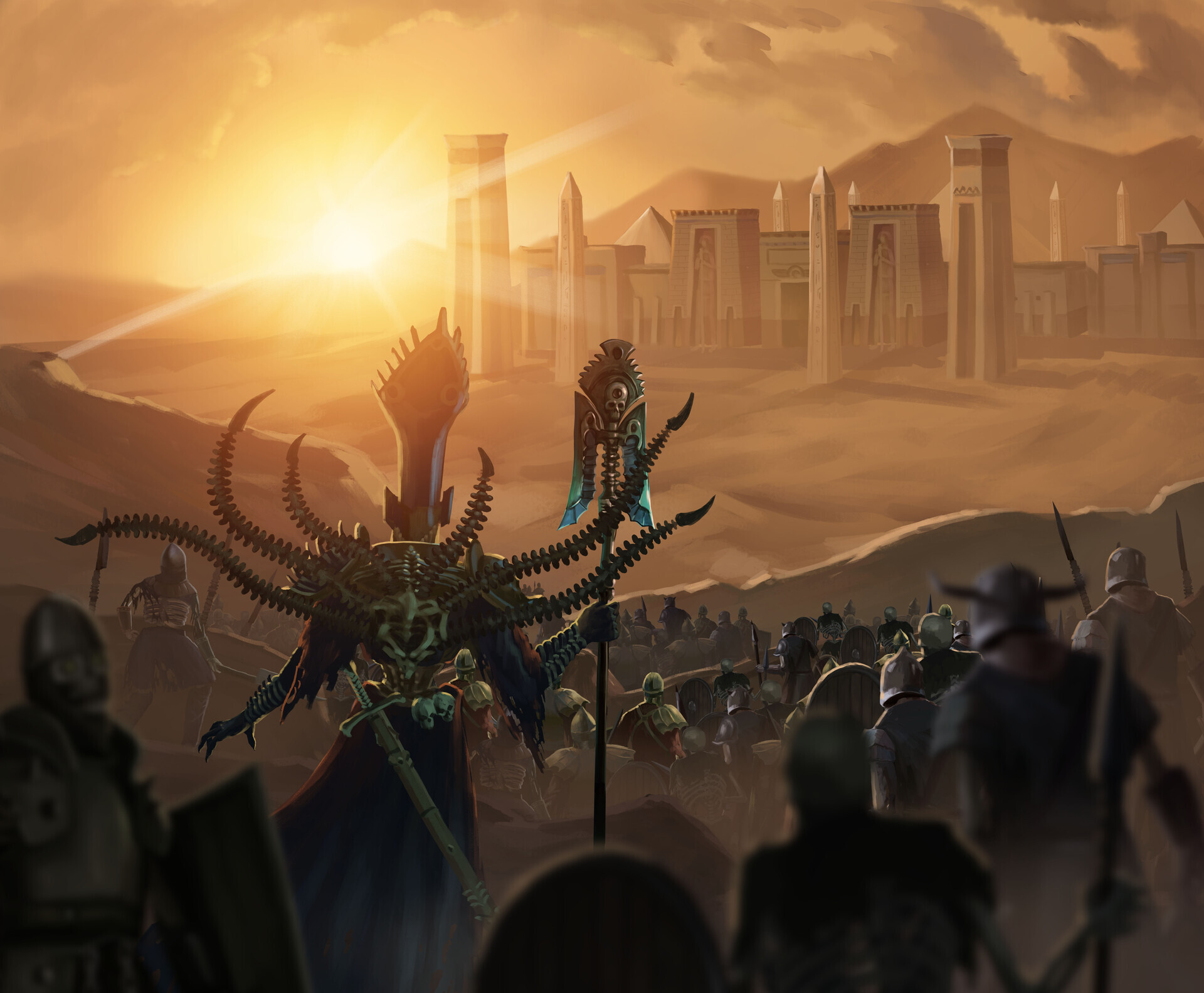 Warhammer Fantasy - фэндомы - Tomb Kings - Settra the Imperishable - Liche Priest - Nagash the Usurper - Vadim Berg