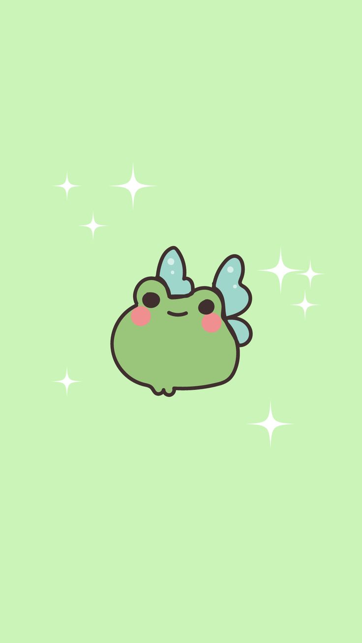 Cute Frog Wallpaper. Aesthetic Wallpaper. iPhone Wallpaper. Fairy. Froggy