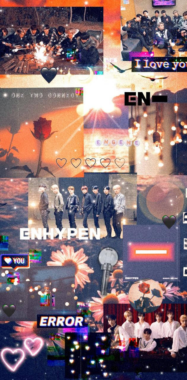 Download Photograph Collage Enhypen Aesthetic Wallpaper