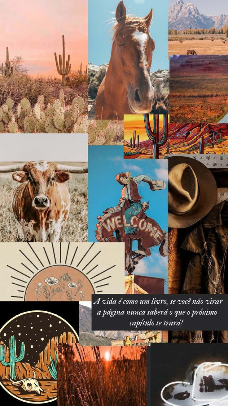 Download Majestic horses striking a beautiful collage. Wallpaper