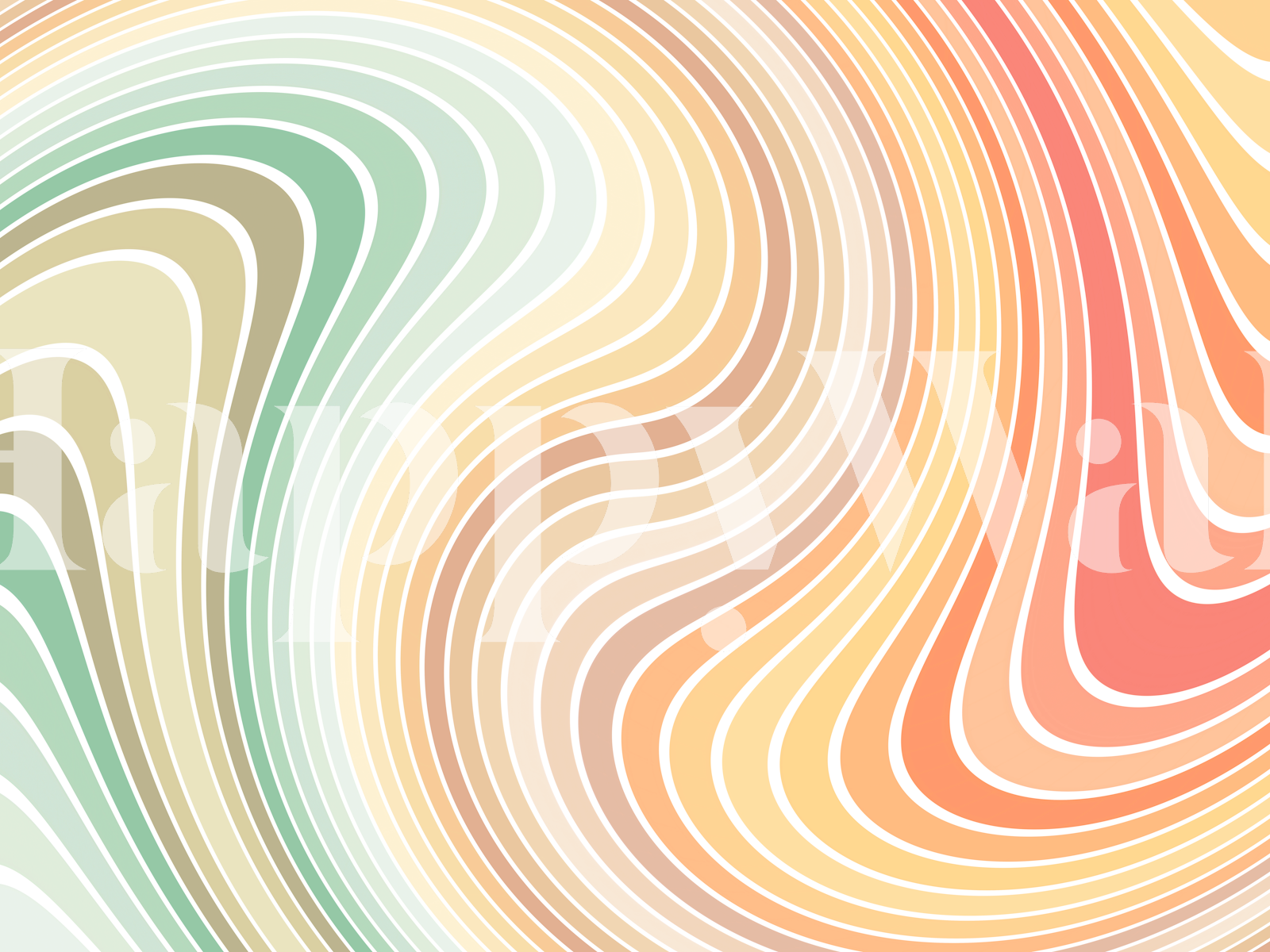 Rainbow Wave Abstract Wallpaper