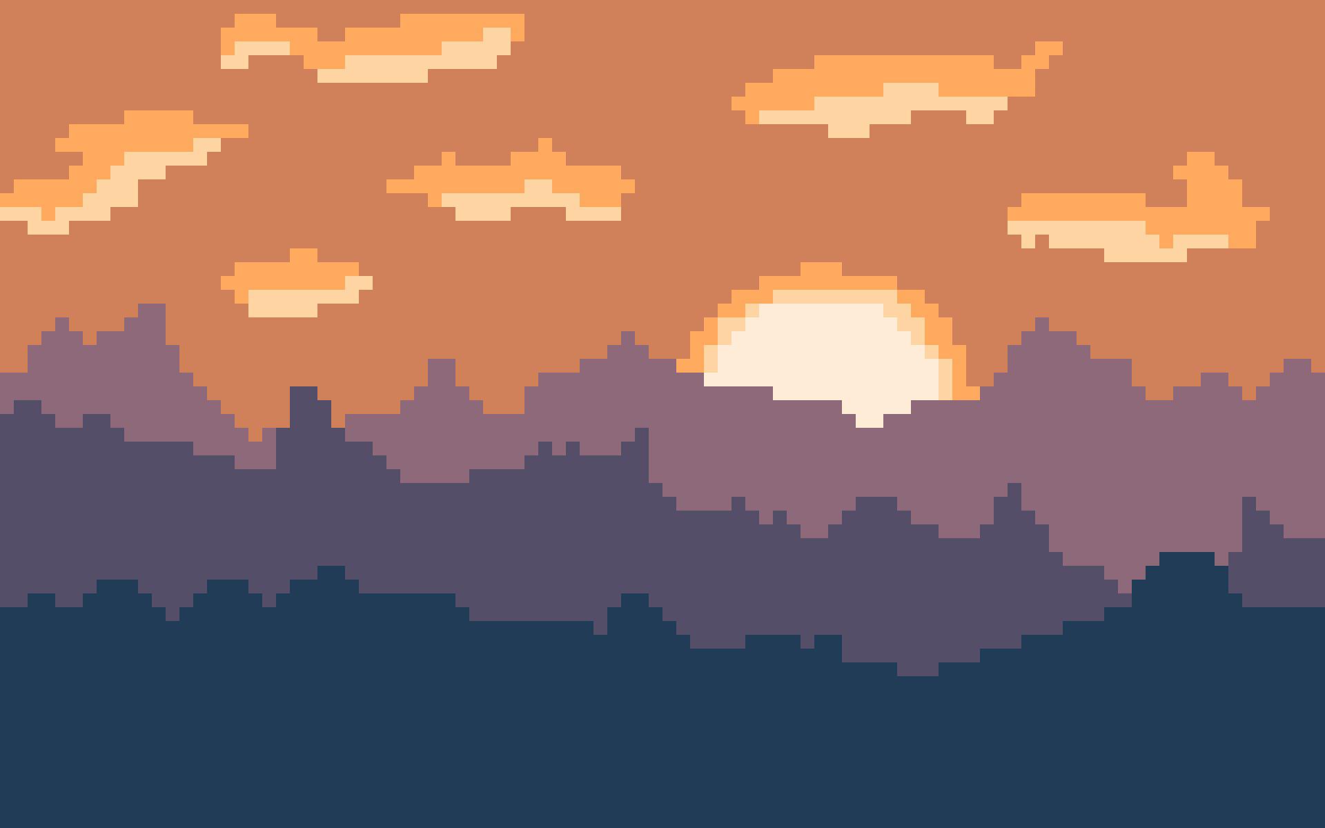 A nice sunset background I made, 16:10