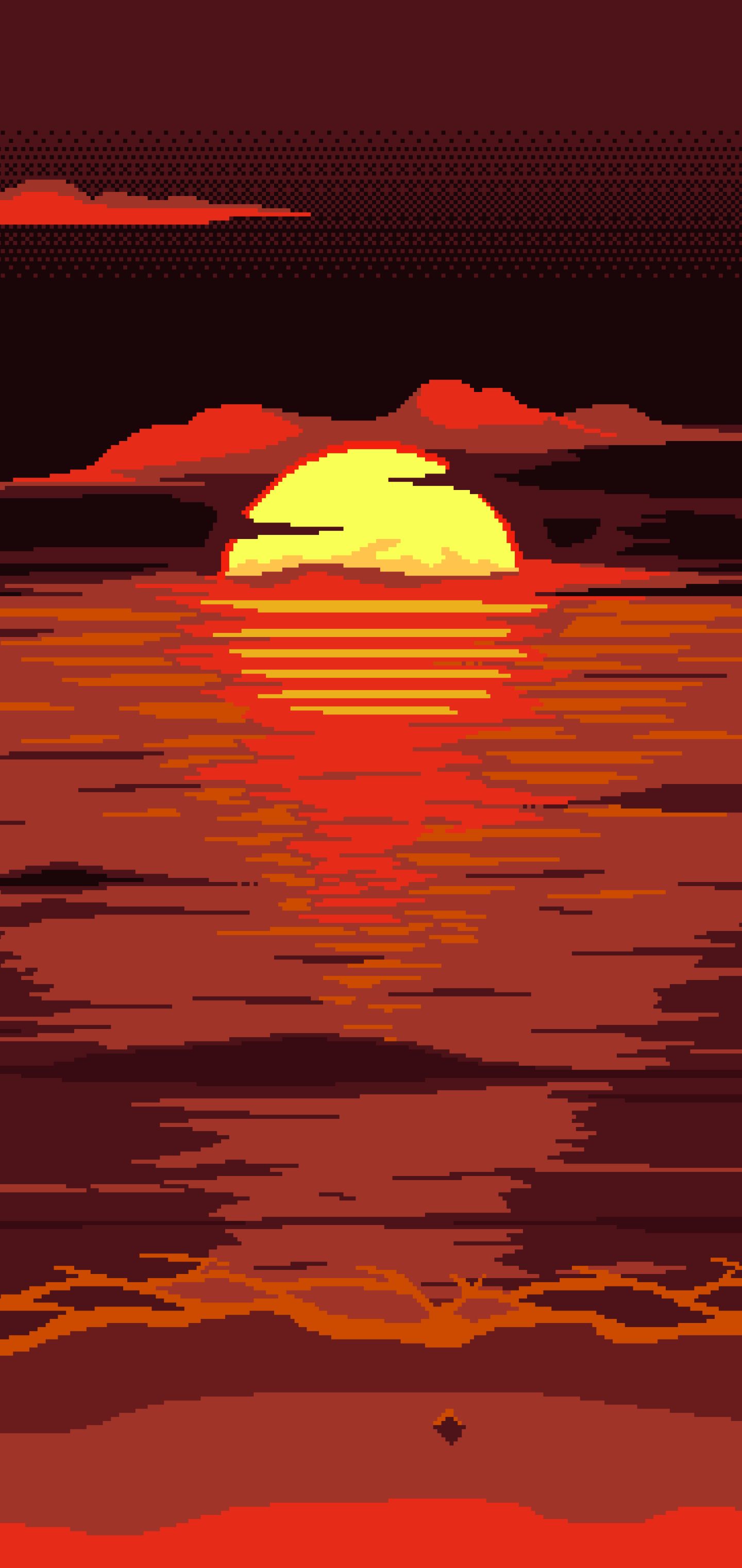 Phone wallpaper: Pixel Art, Artistic, Sun 1356269