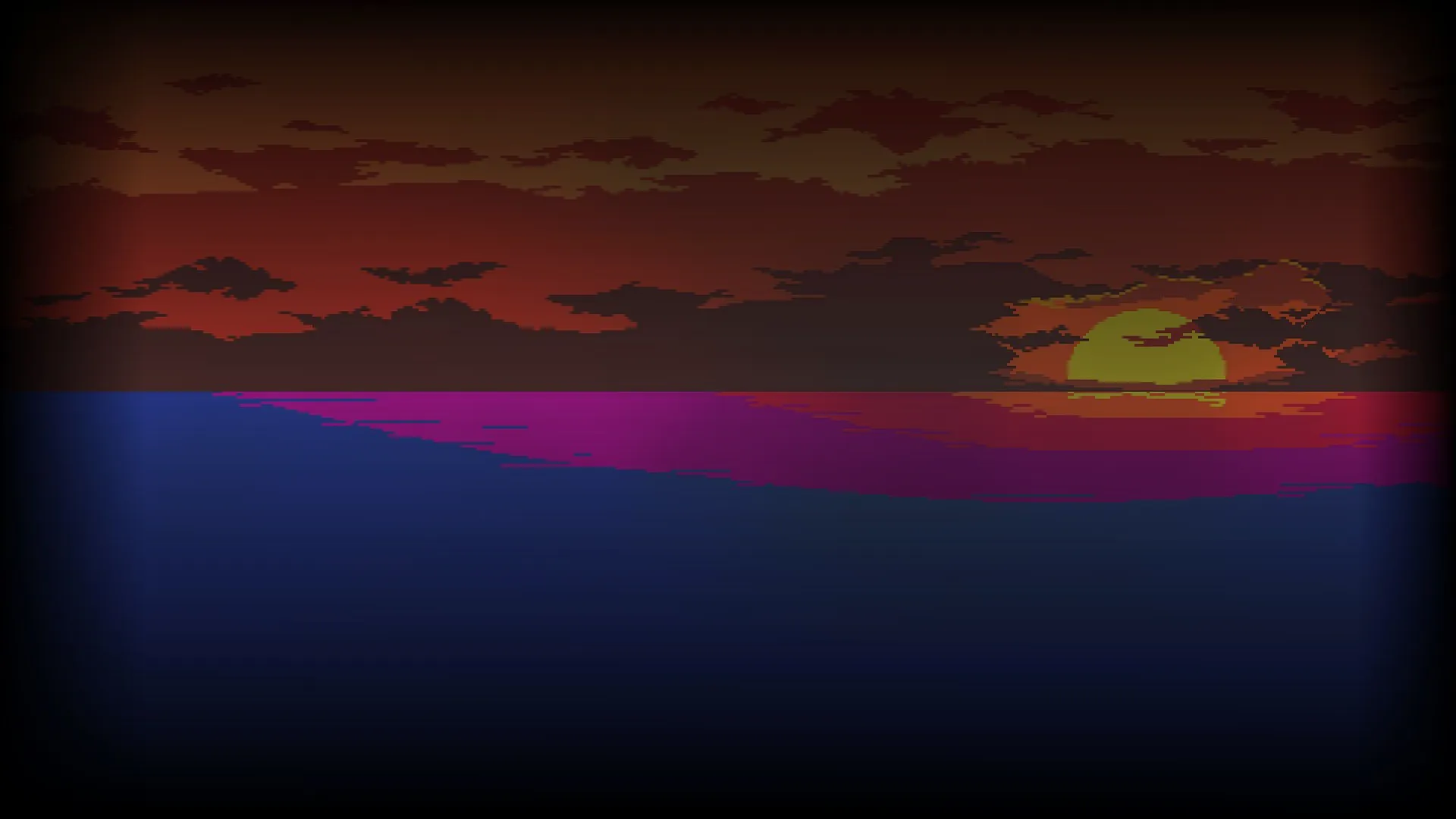 Pixel Sunset Background by Elea 2 Mods