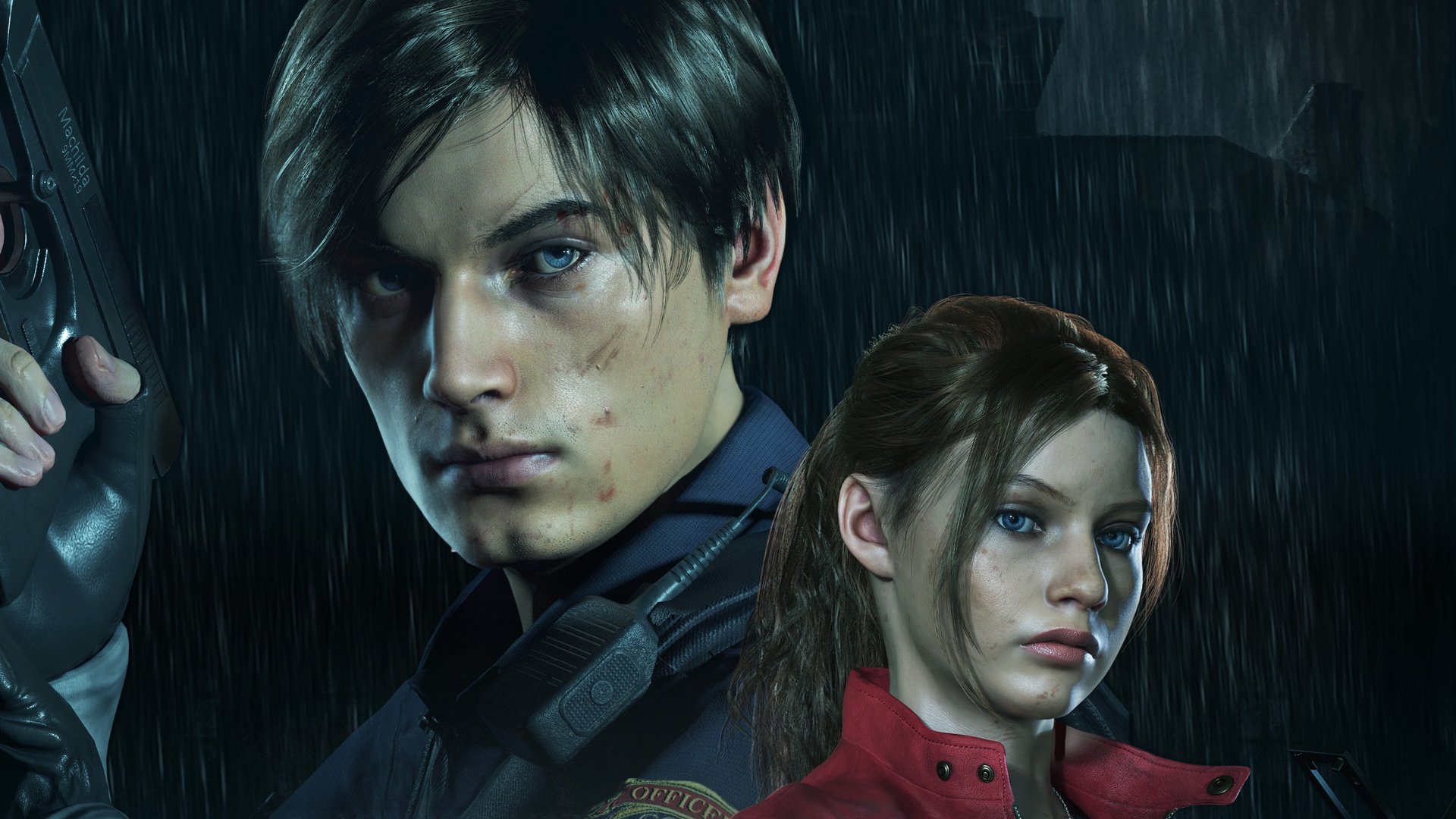 Resident Evil 2 HD Wallpaper: Claire Redfield & Leon S. Kennedy Spotlight