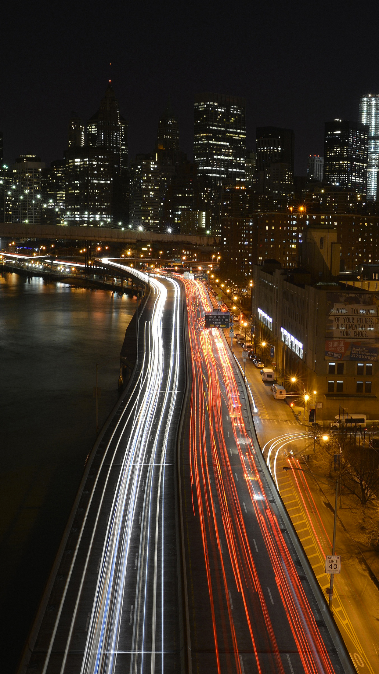 Time Lapse Manhattan Wallpaper For IPhone 11, Pro Max, X, 8, 7, 6