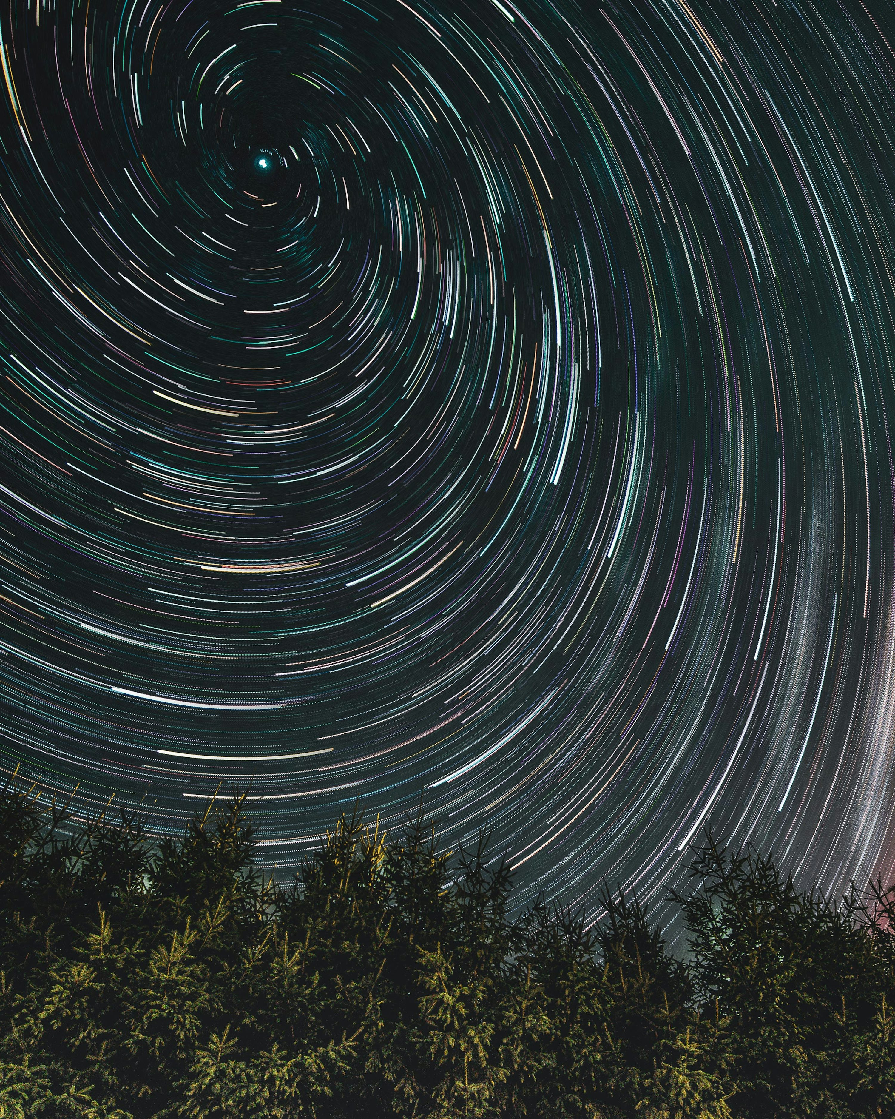 Time Lapse Photography Of Shooting Stars Photo