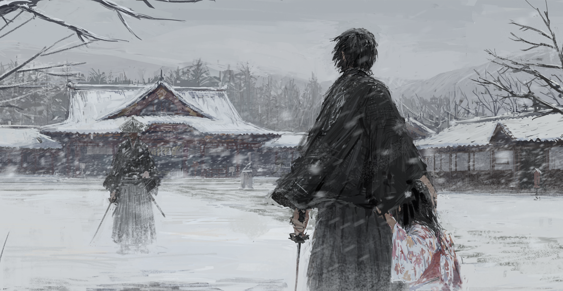 Winter's Samurai: The Fantasy Warrior's Silent Vigil