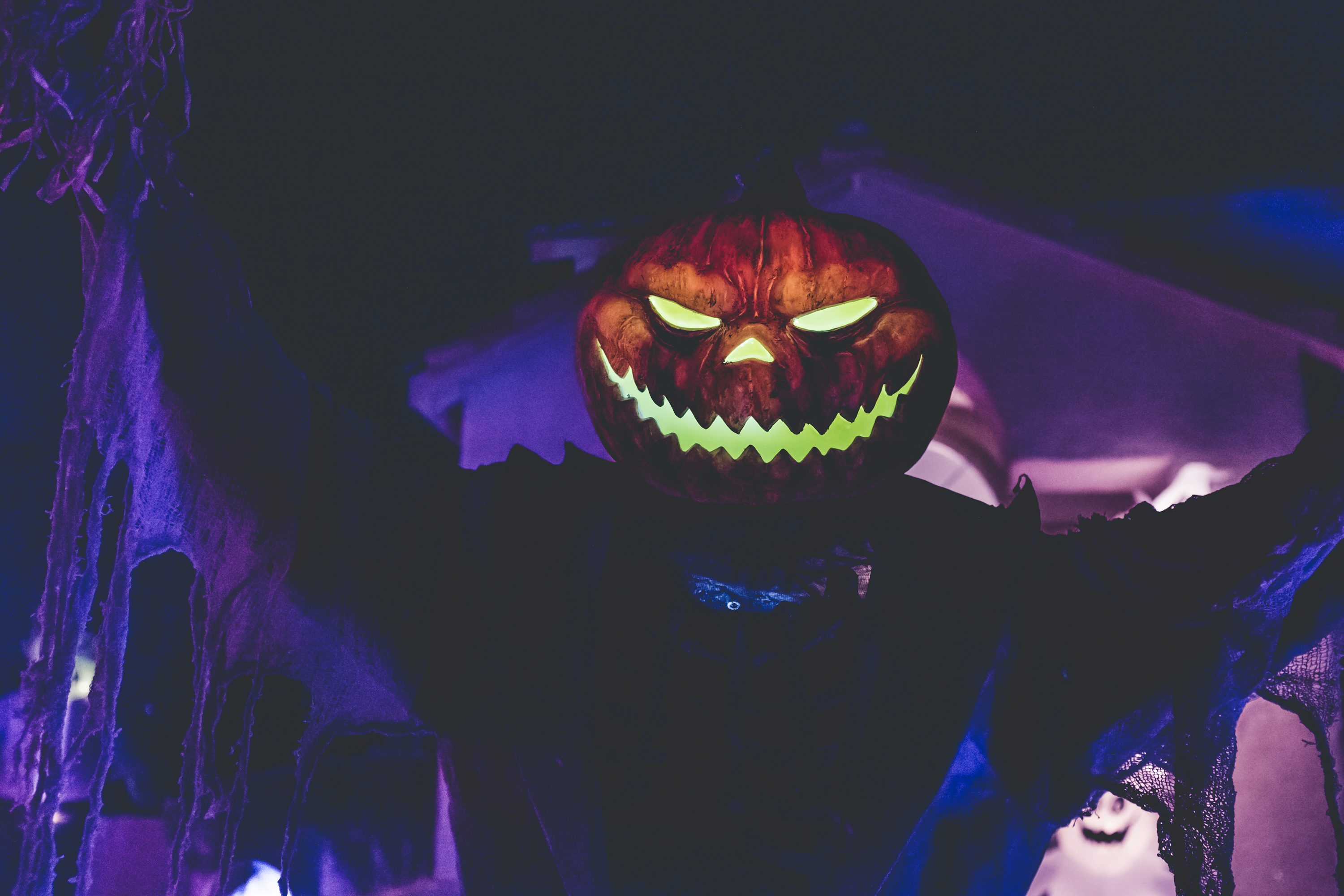 Lighted Jack O' Lantern Photo