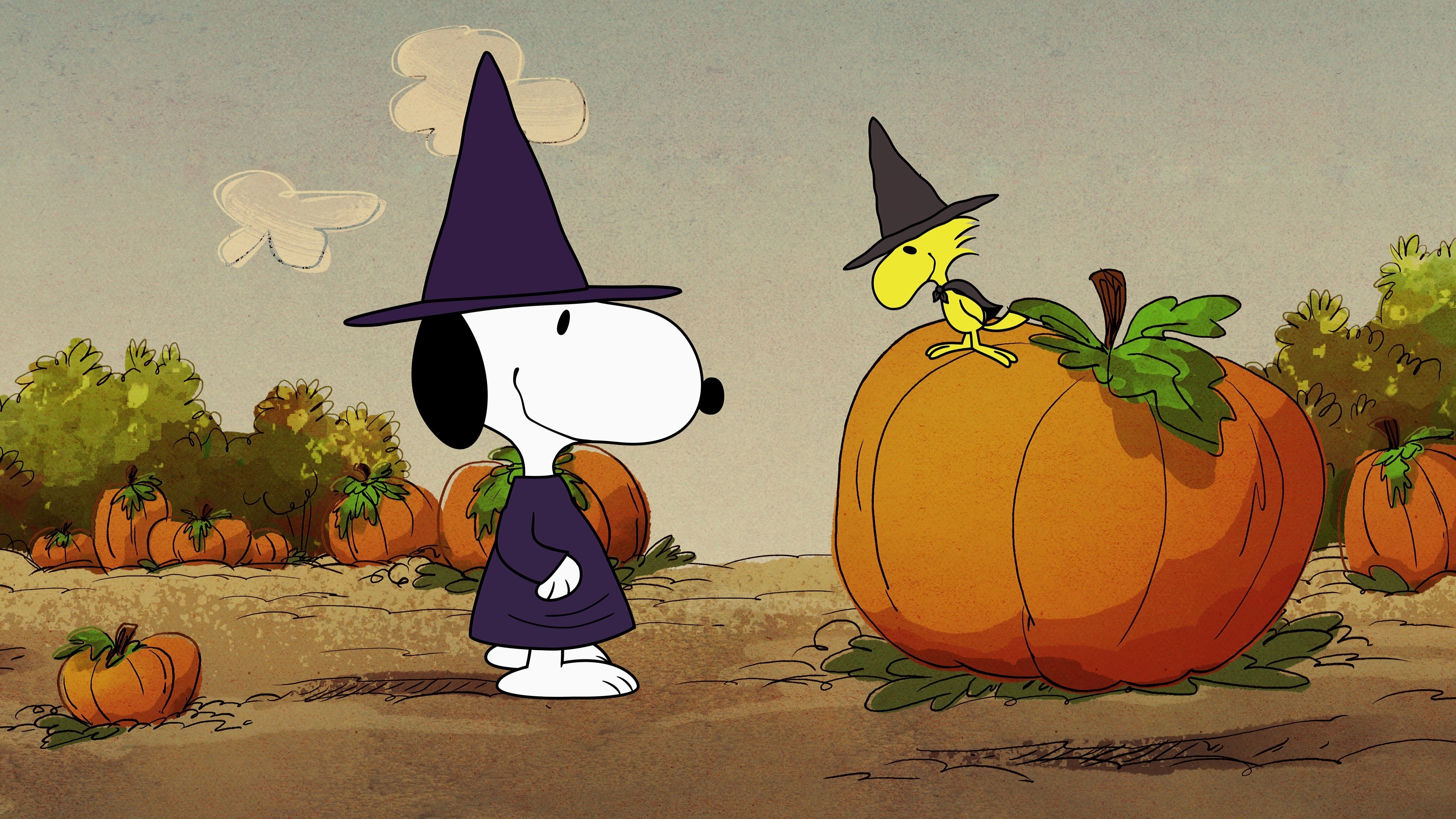 Snoopy on Halloween Wallpaper 4k for Desktop