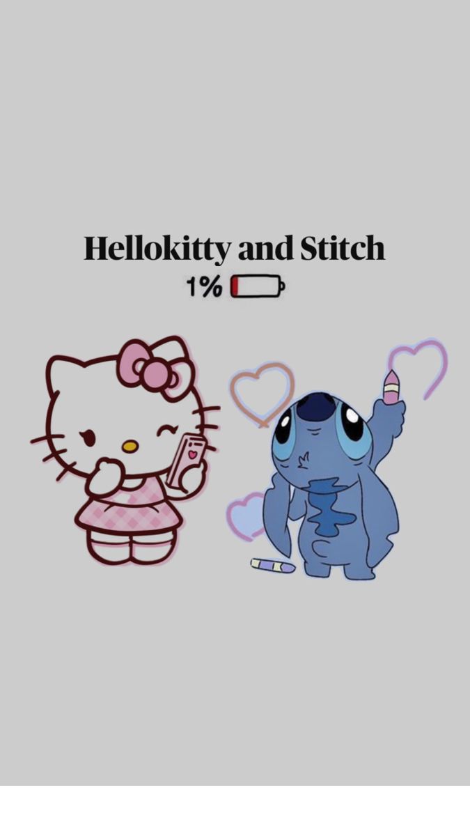 Hello Kitty and Stitch