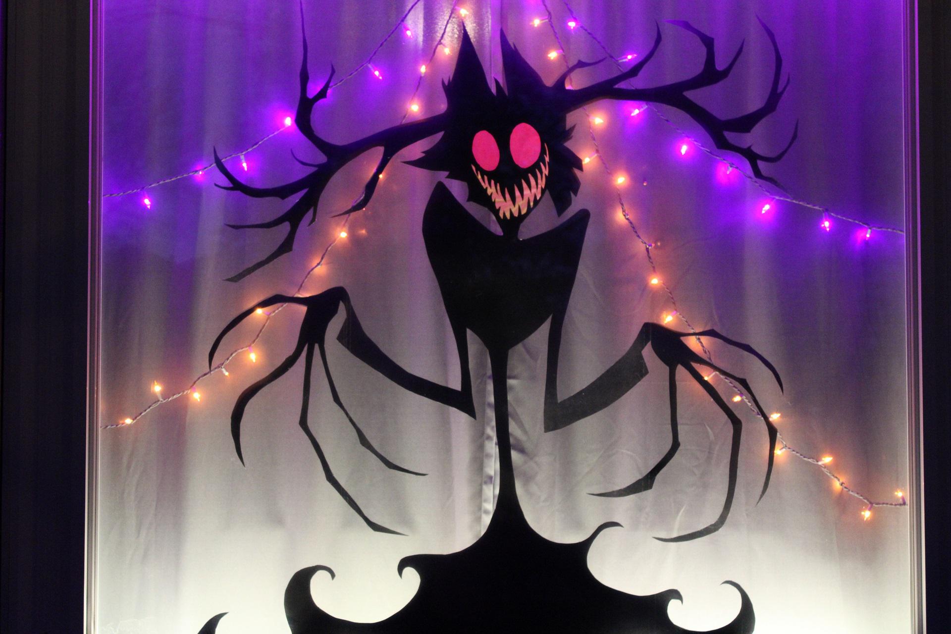 Made an Alastor decoration for Halloween!