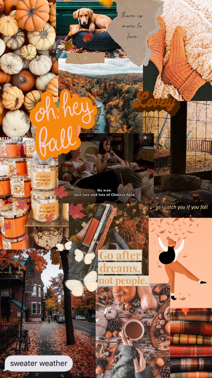 Fall collage background Fall background Collage background Fall iPhone background