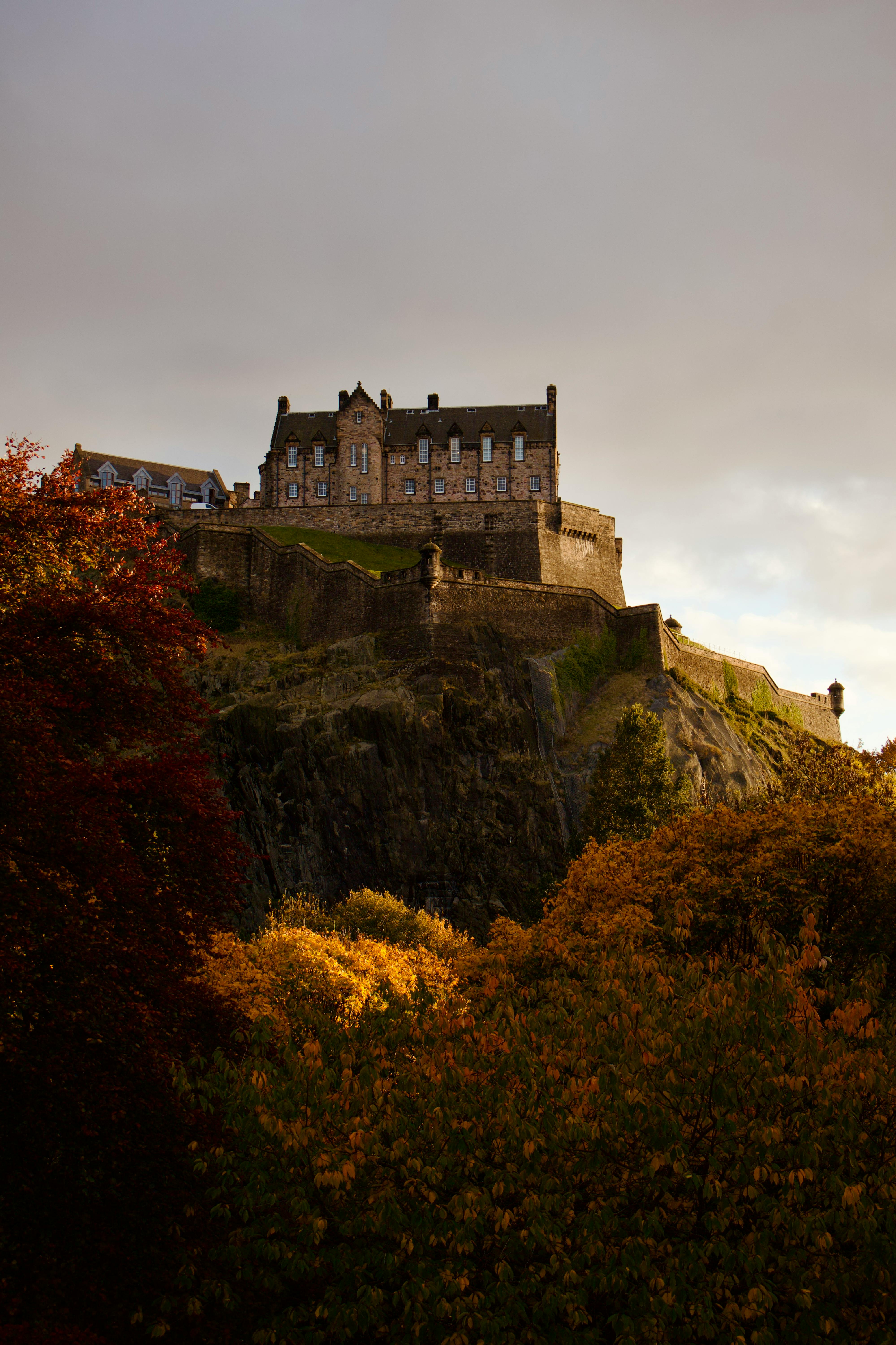 Edinburgh Castle Atop a Mountain · Free