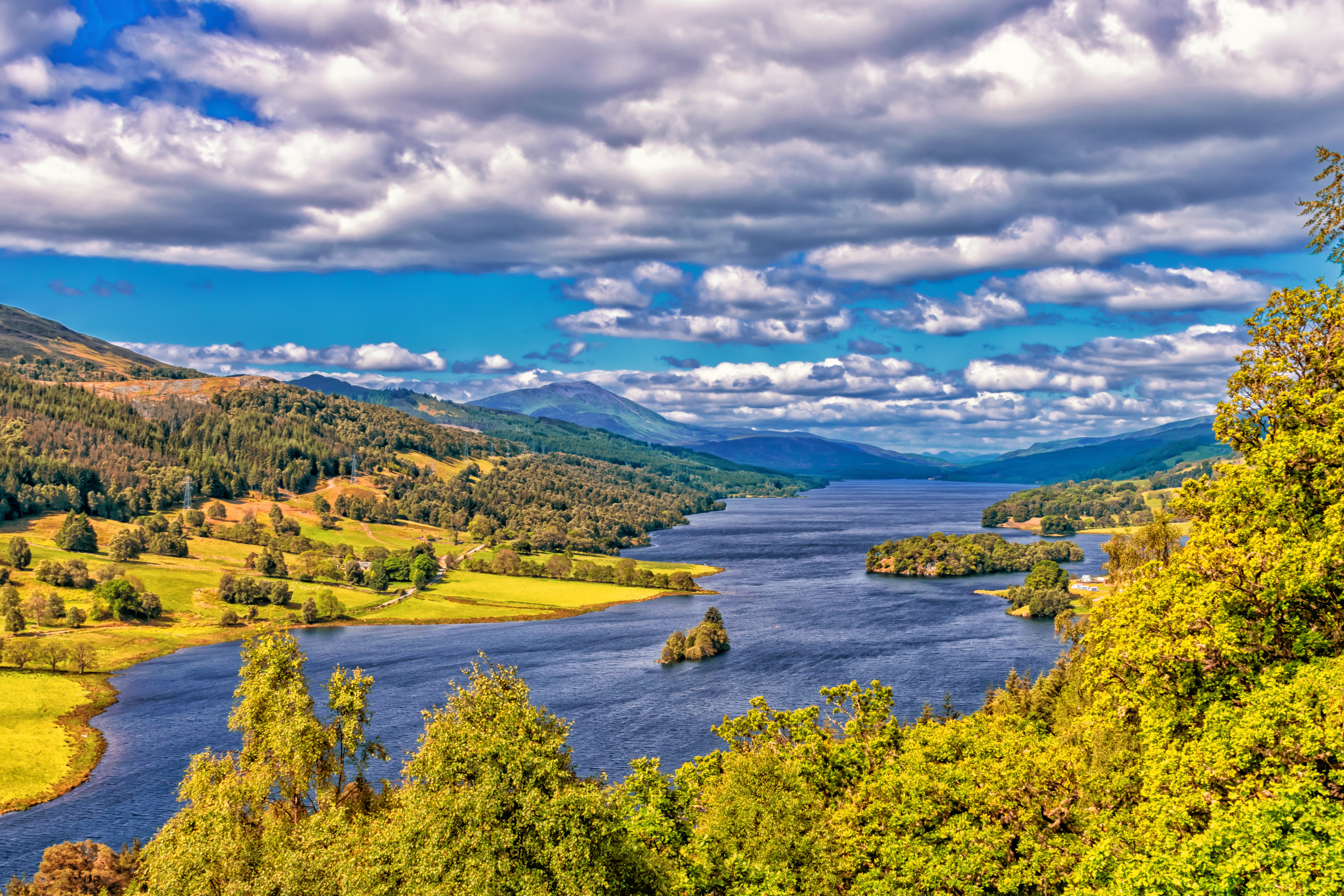 Phone wallpaper: Scotland, Lake, Nature, Hdr, Highlands, Upland 119669