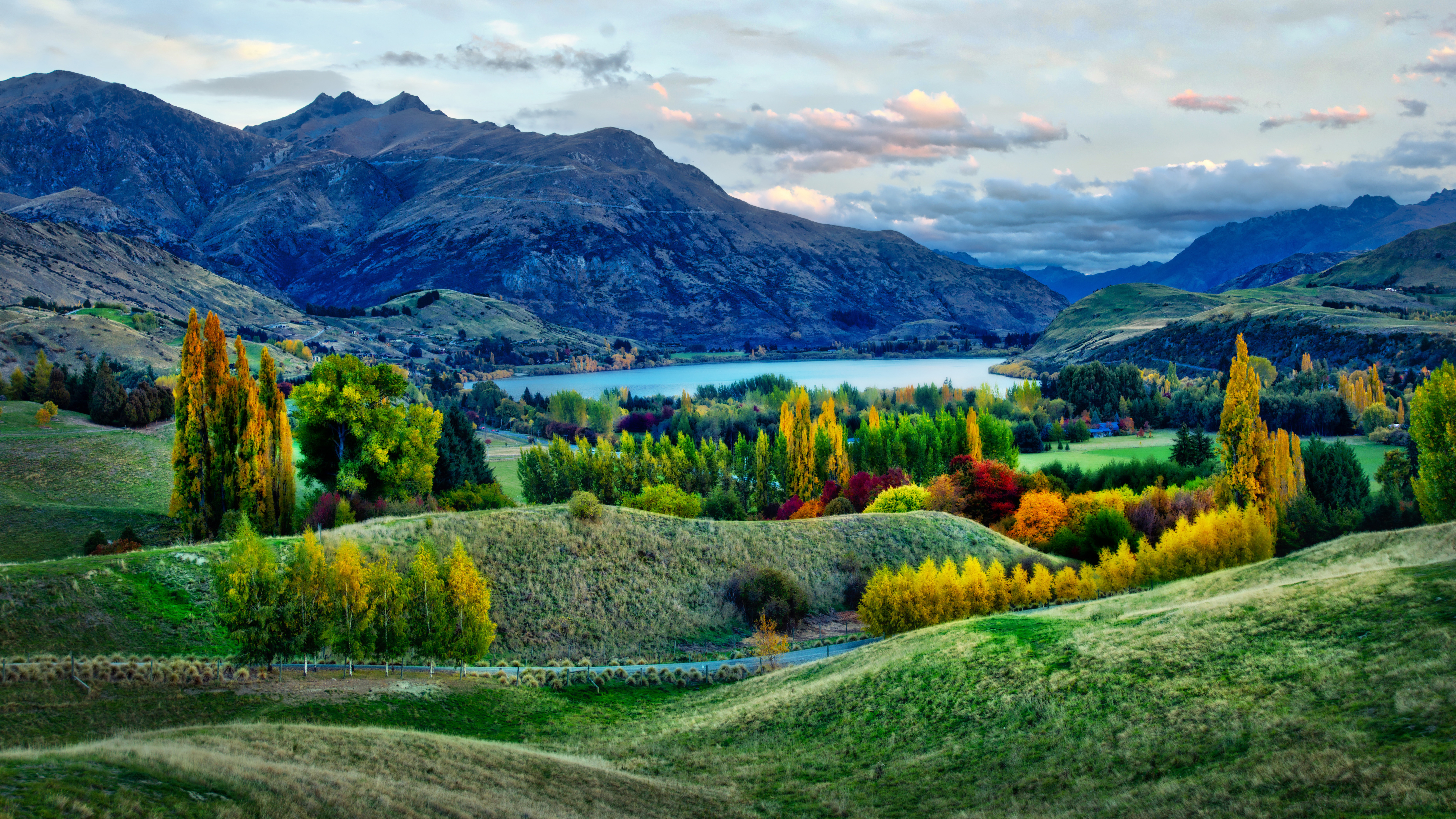 Beautiful Colorful Autumn Trees And Landscape View Of Mountain River 4K 8K HD Autumn Wallpaper
