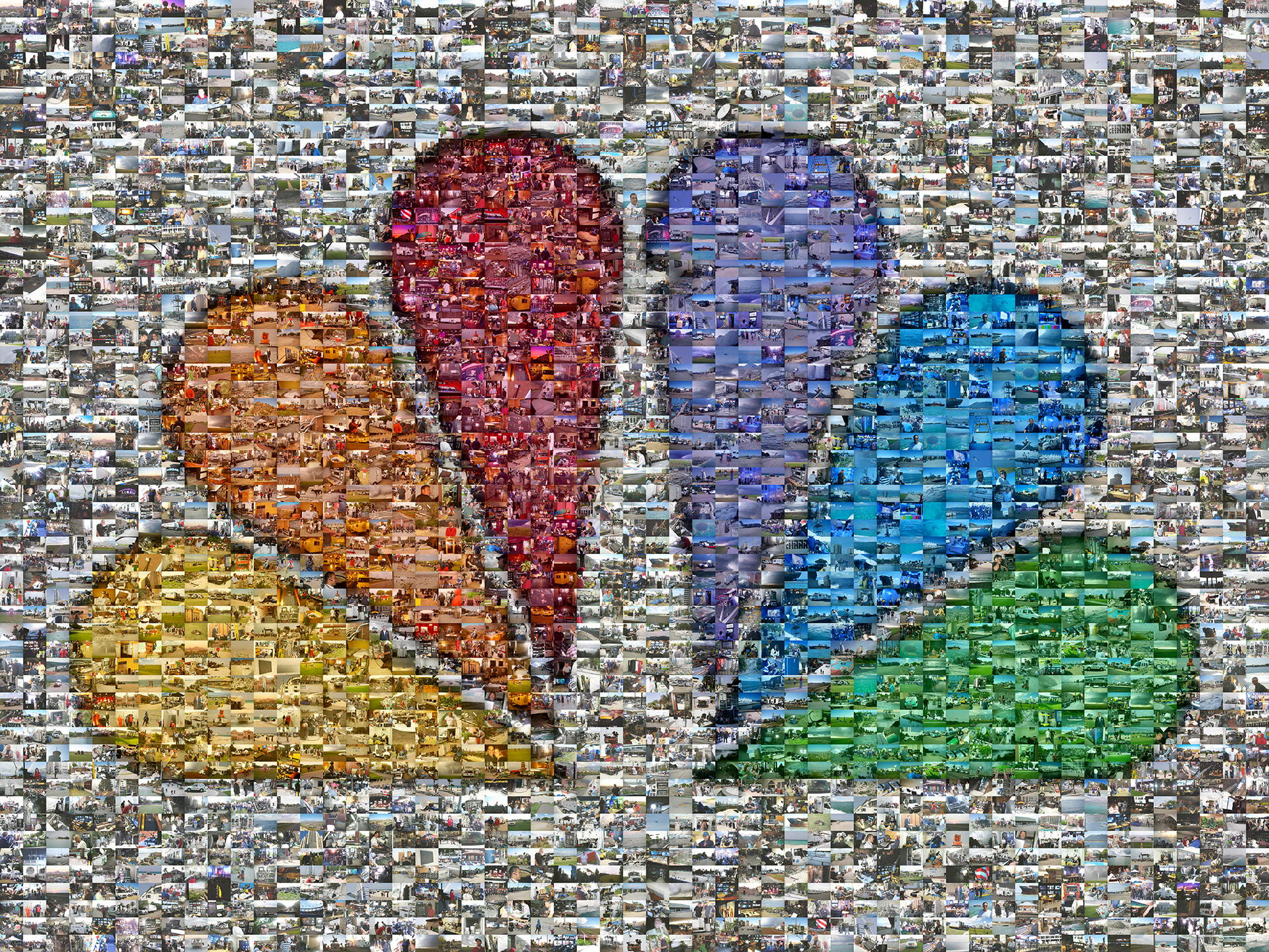 Picture Mosaics NBC Peacock Photo Mosaic