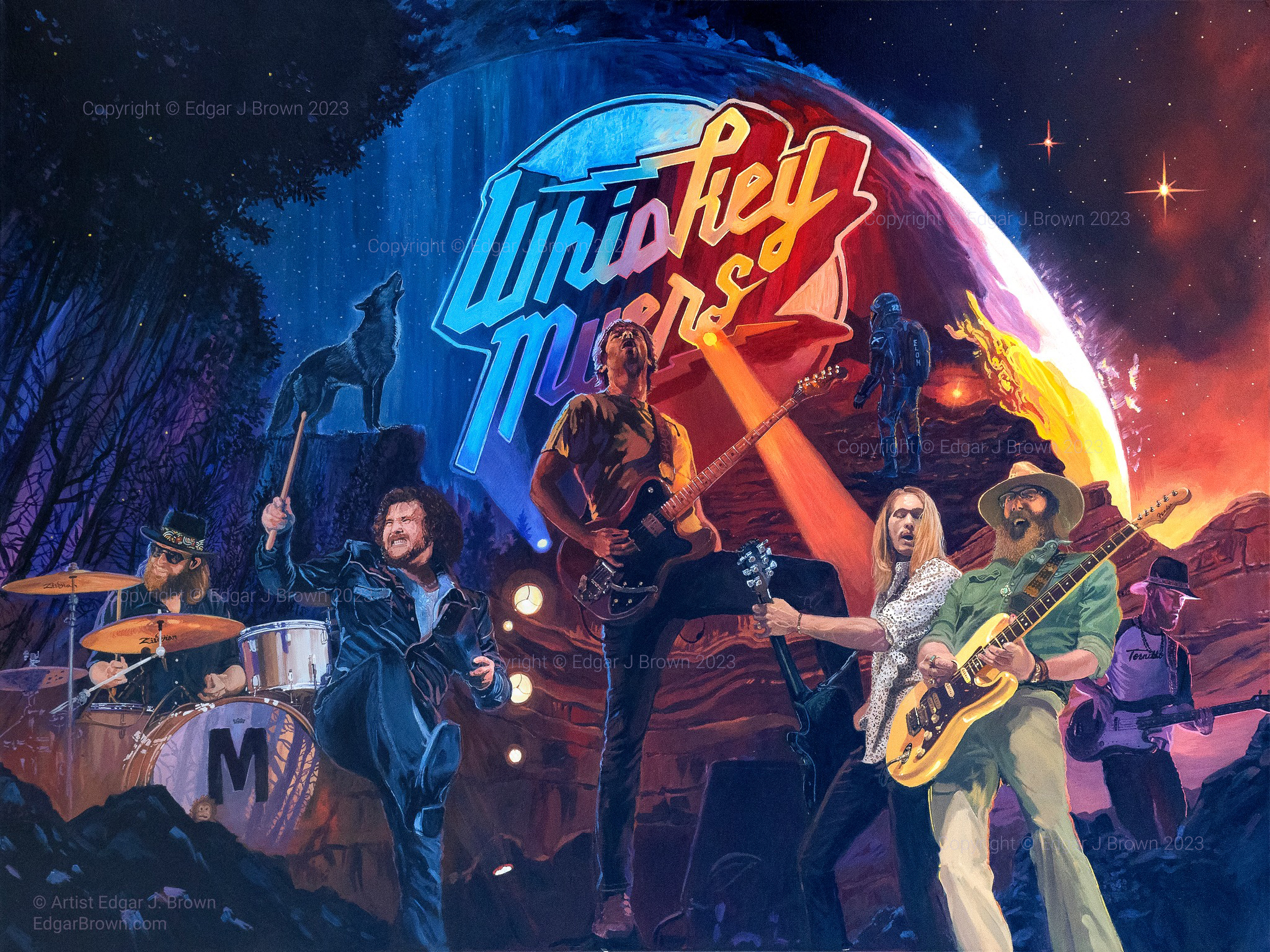 Whiskey Myers Original Painting J. Brown