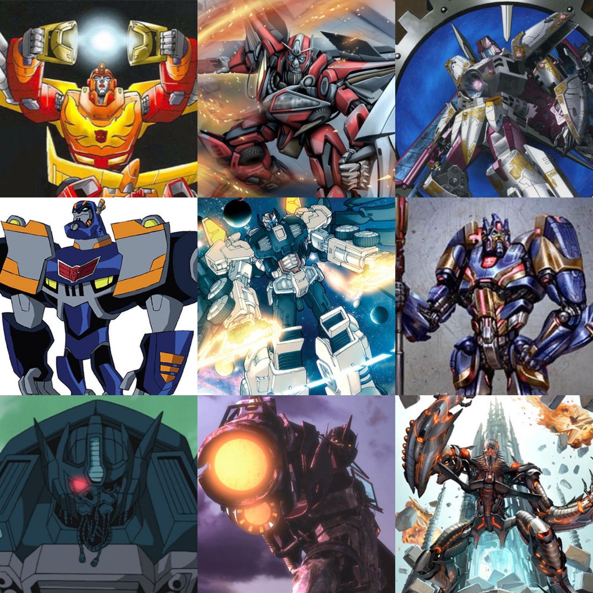 Day 9: If every Prime not named Optimus, including those not pictured, fought in a cage match which one would come out on top? (Previous winners in the comments)