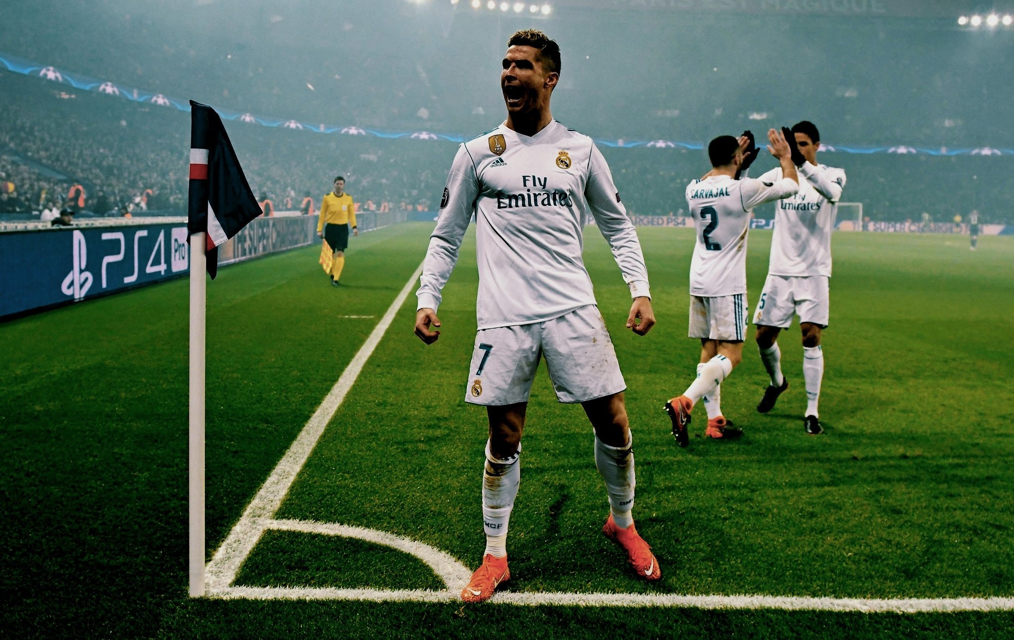 TCR. Ronaldo For Real Madrid In The Champions League: 09 10- 7 Goals 10 11- 6 Goals 11 12- 10 Goals 12 13- 12 Goals 13 14- 17 Goals 14 15- 10 Goals 15 16- 16