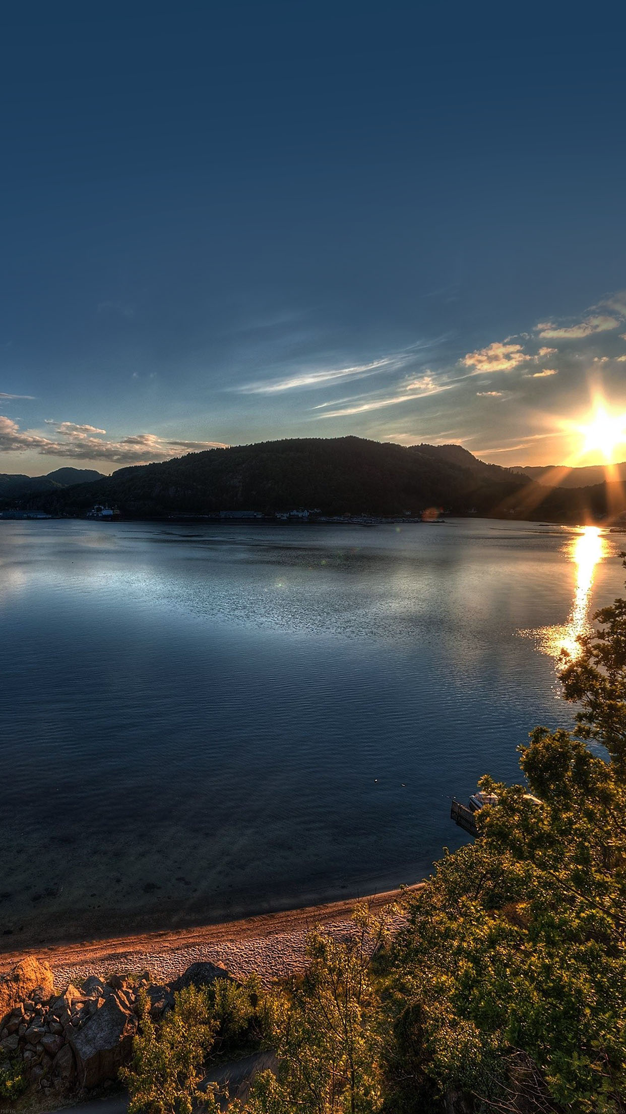 iPhoneXpapers peace sundown nature