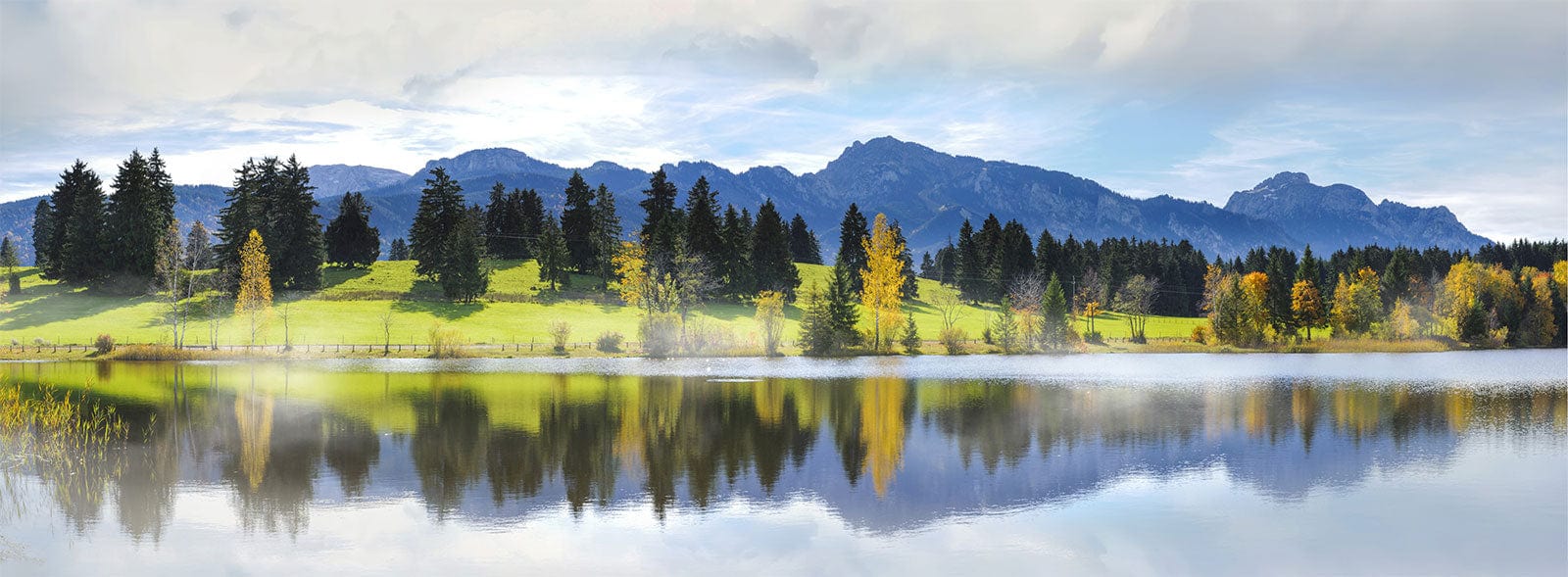 Tranquil Mountain Lake Landscape Mural Wallpaper Nature Scene Decor