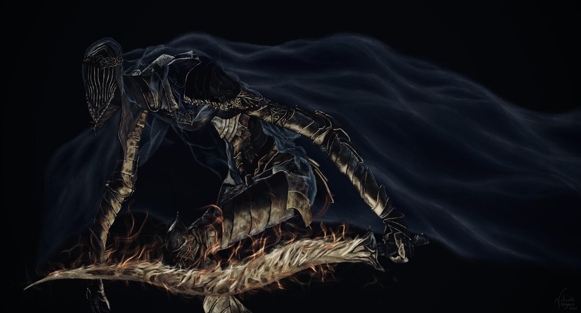 Finally painted one of my favorite bosses, Dancer of the Boreal Valley