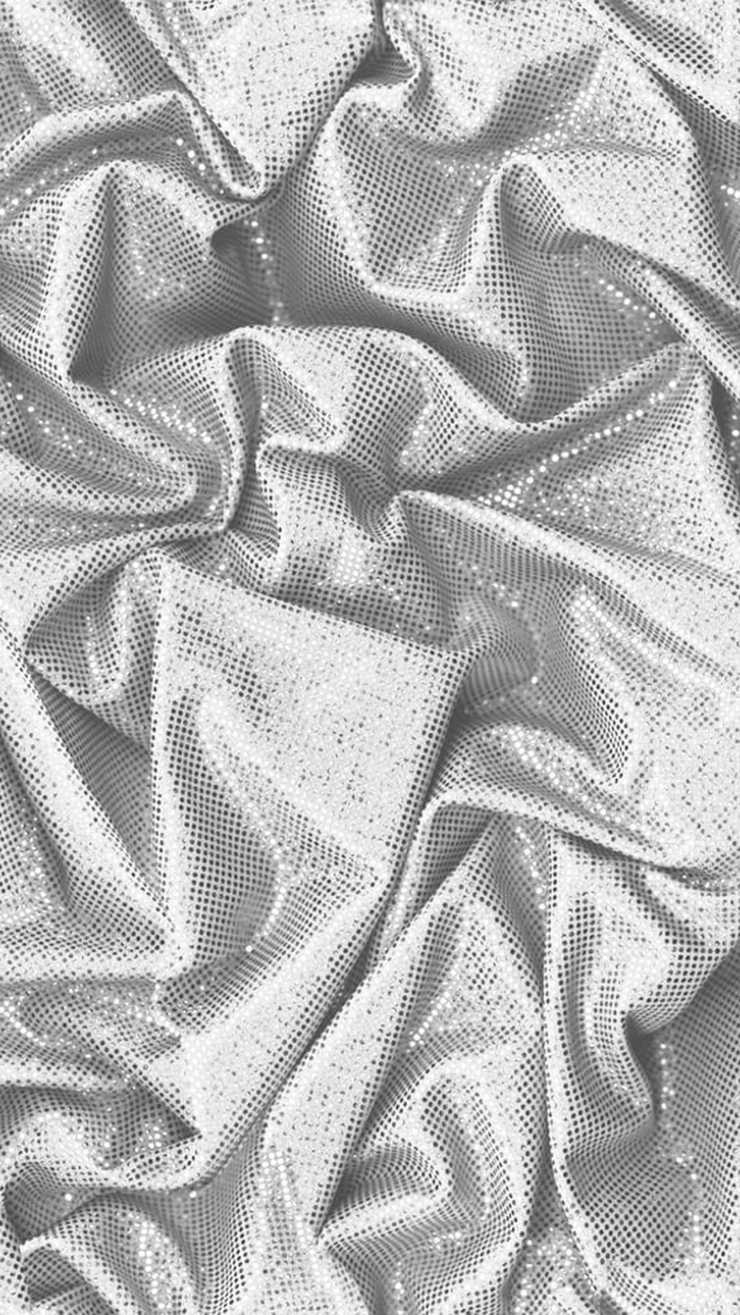 Download Silver Glitter Crumpled Fabric Texture Wallpaper