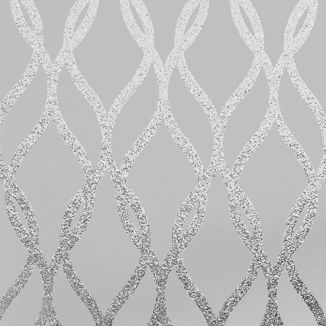Wallpaper Silverware Pattern Silver Leaf Damask Wallpaper