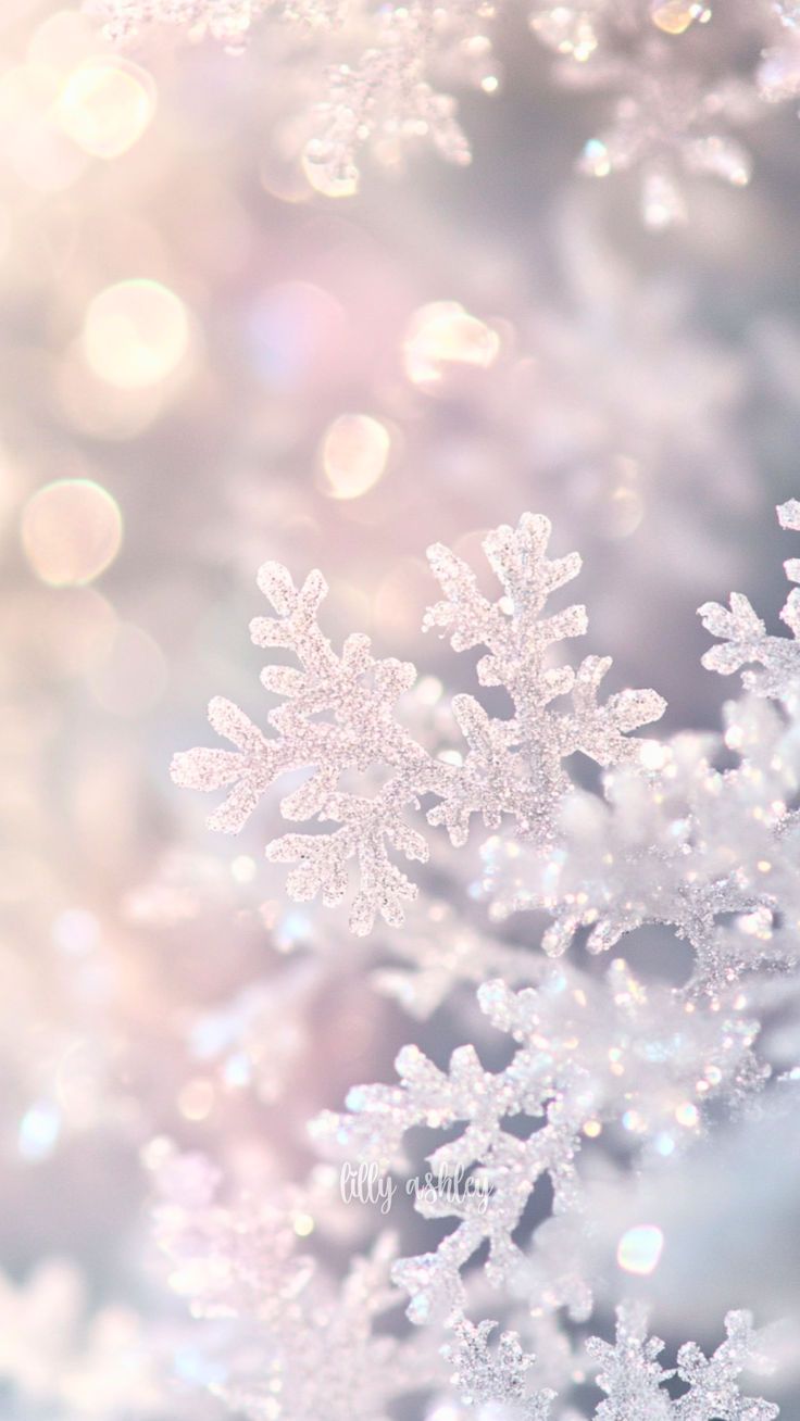 Free Snowflake Phone Wallpaper ❄️. Winter Aesthetic iPhone Background Snowflake Designs