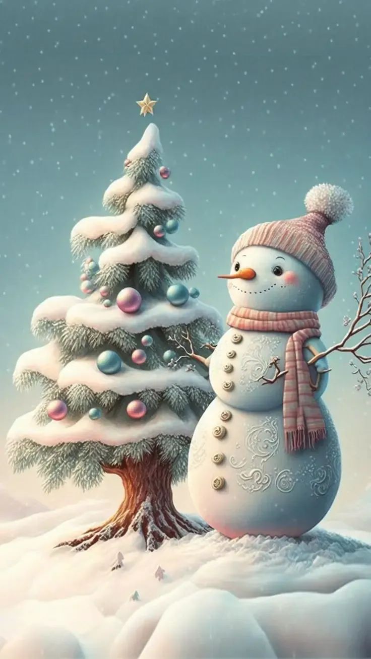 Snowman Wallpaper In A winter Wonderland